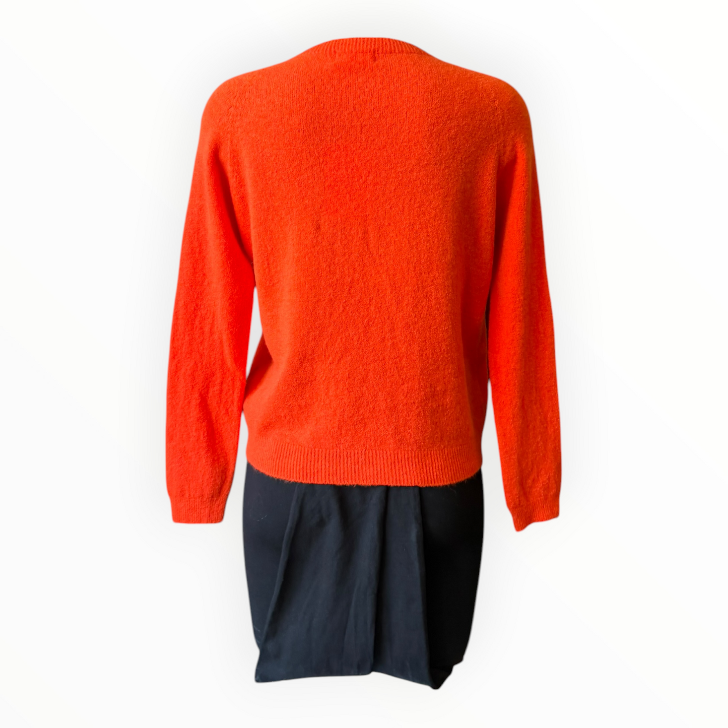 Laurie alpaca blend long sleeve jumper - Orange