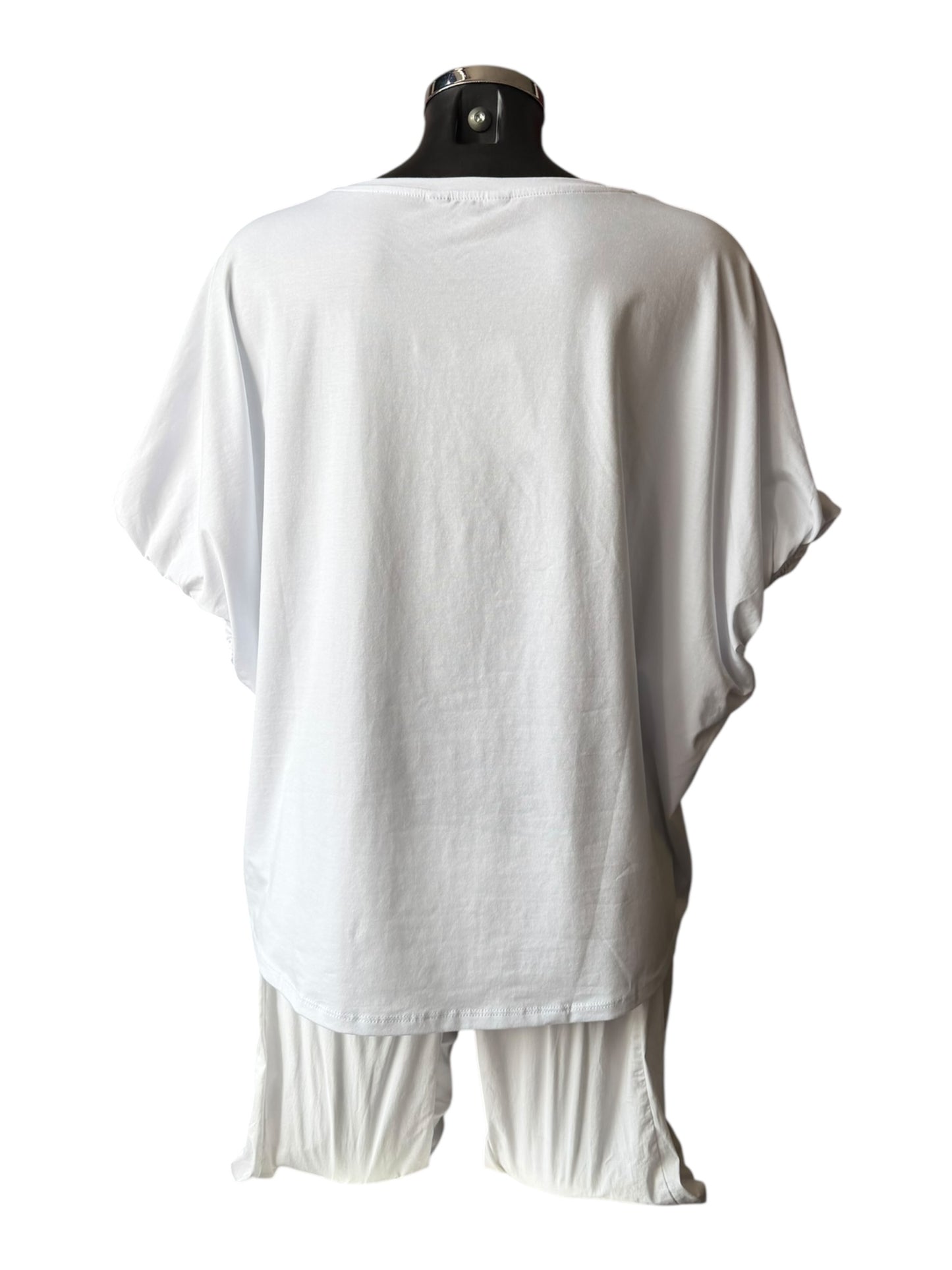 Tirelli bubble sleeve t-shirt top - White