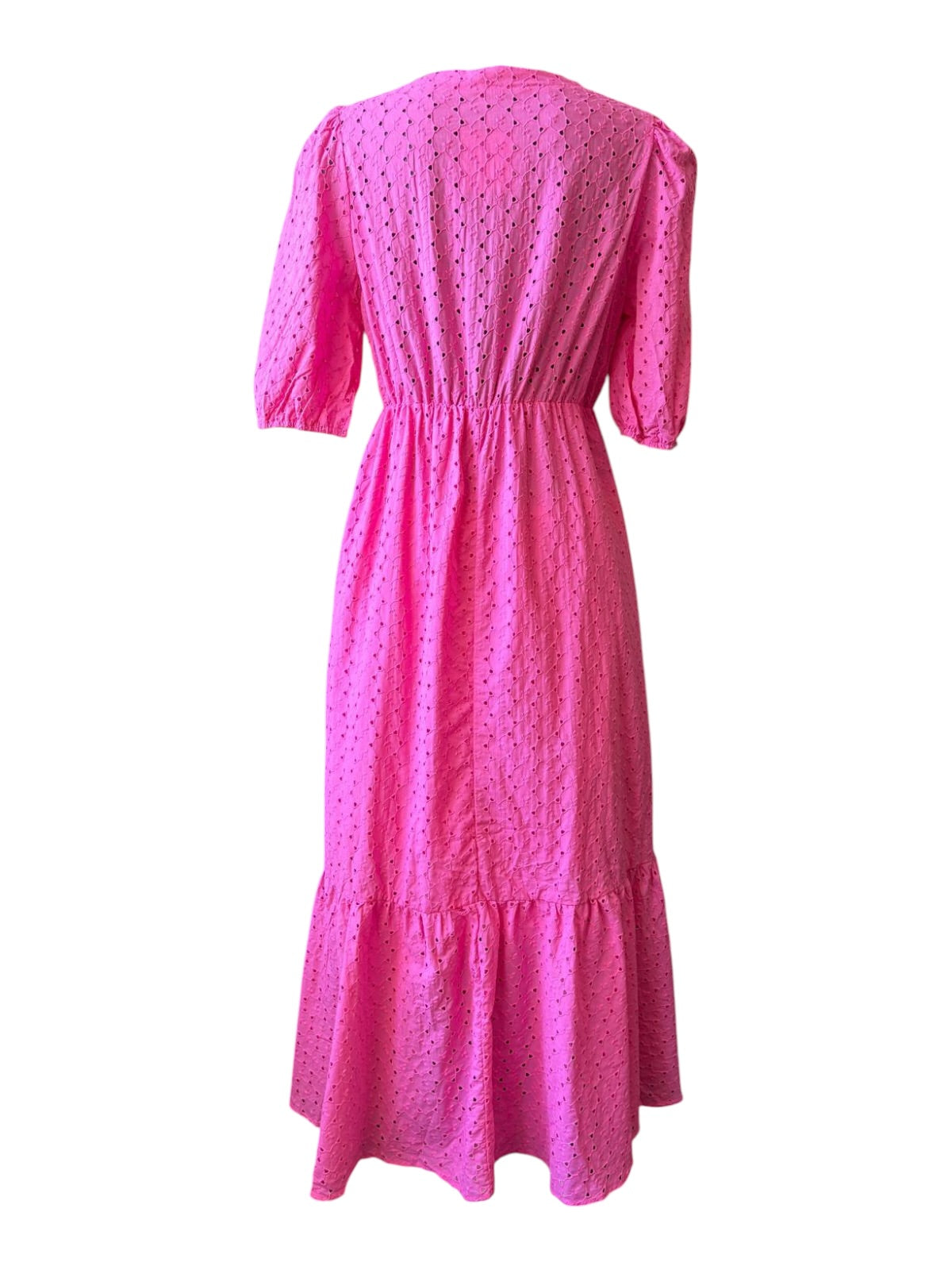 Maisie pink cotton broderie Anglais dress