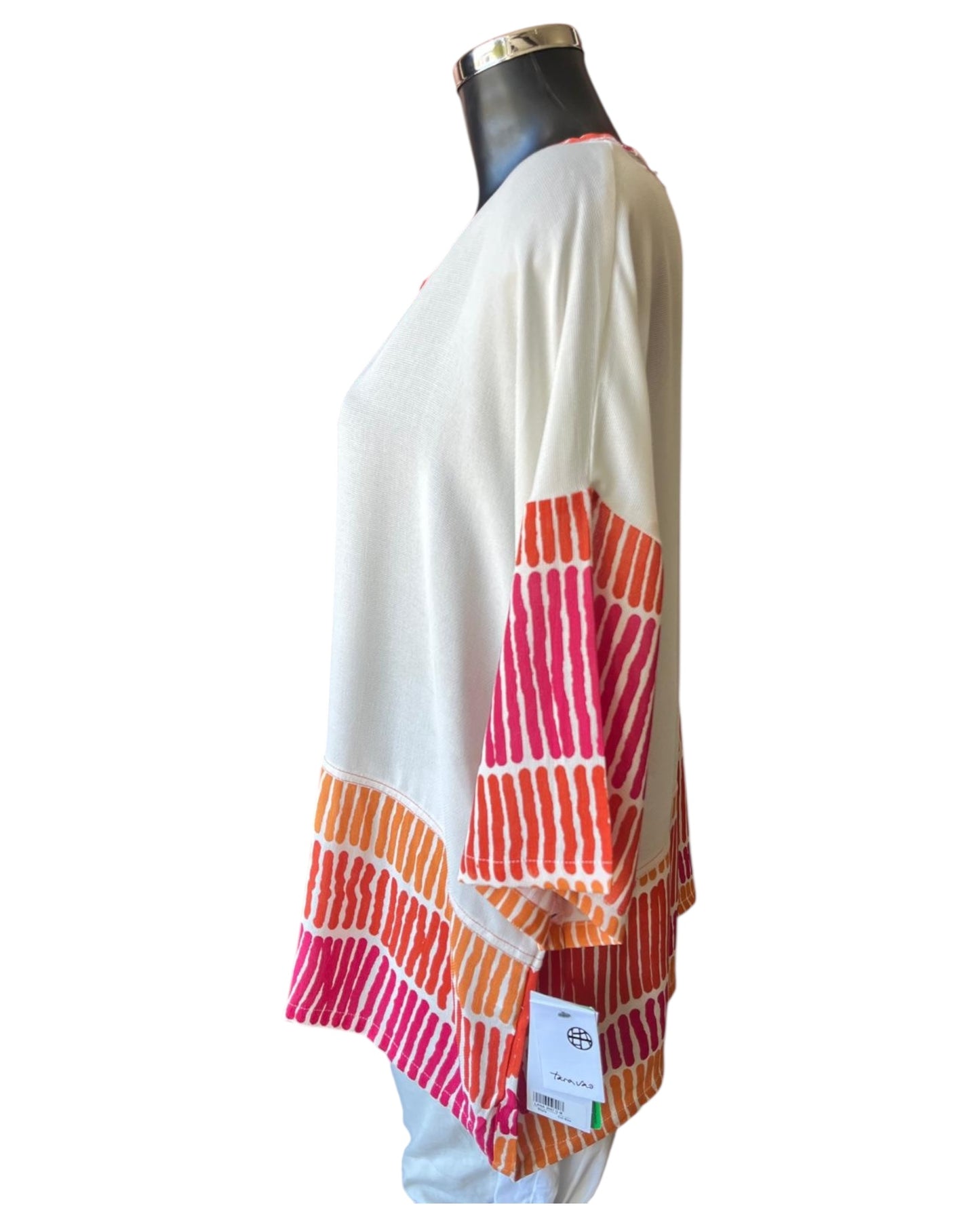 Tara Vao Lana 2057 long top - Orange mix