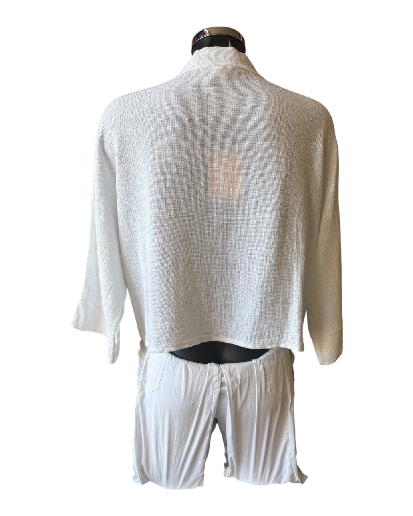 Casey range short roll sleeve shirt - White