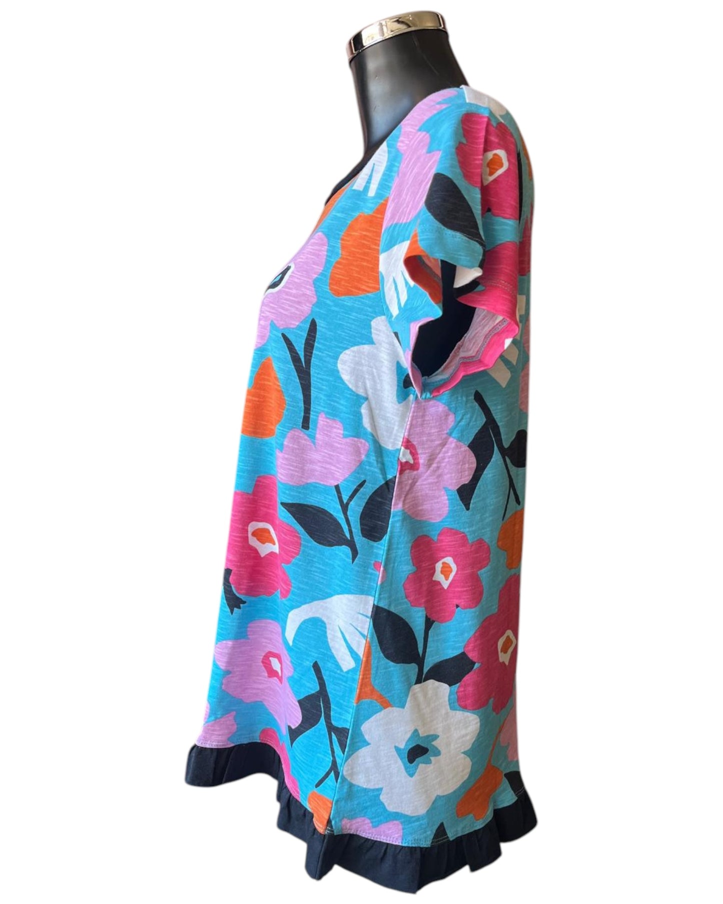 Foil best friller t-shirt - Bold Blooms