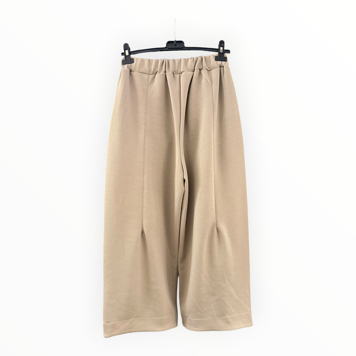 Bella barrel leg soft touch trousers - Taupe