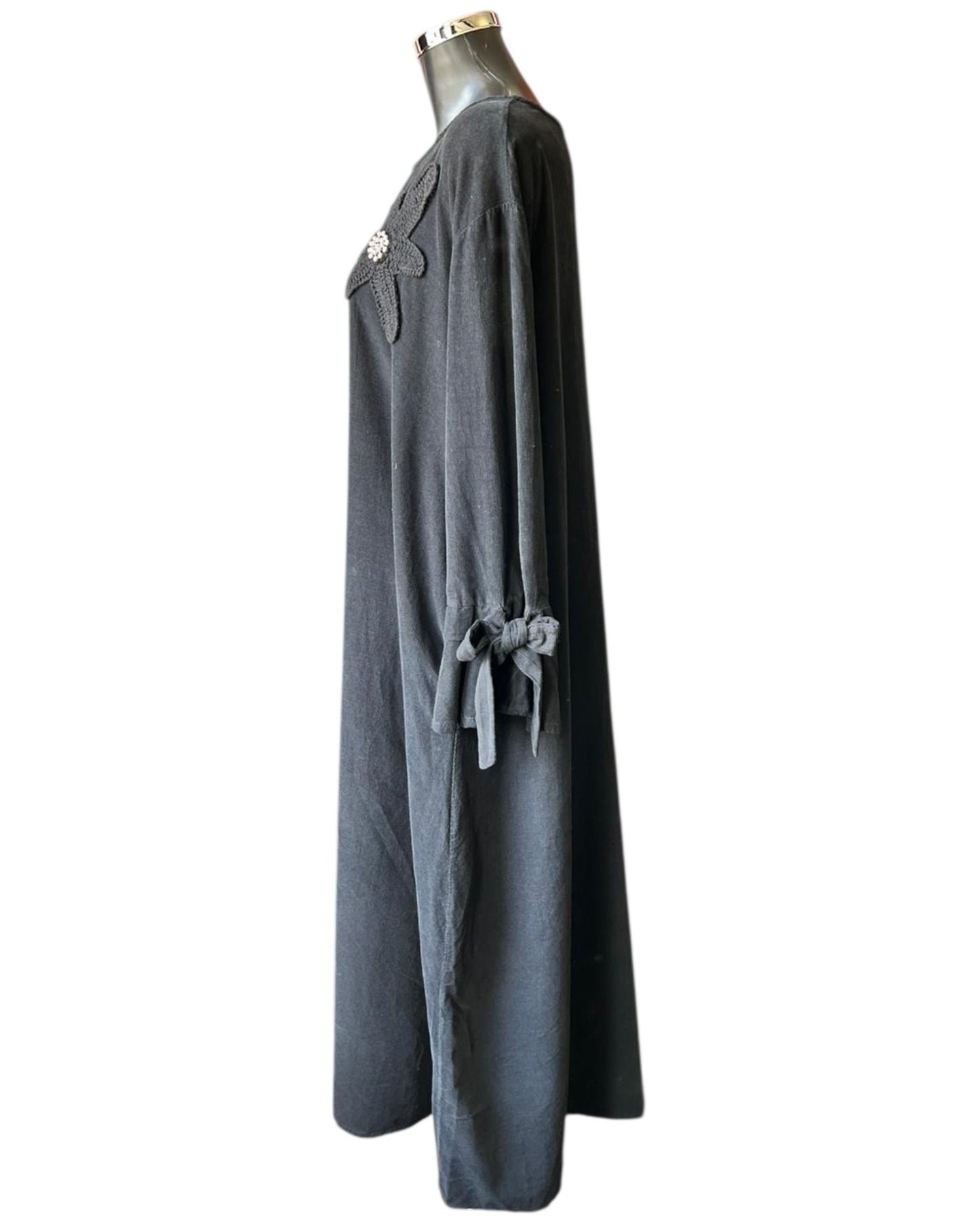 Iris corduroy relaxed fit dress - Black