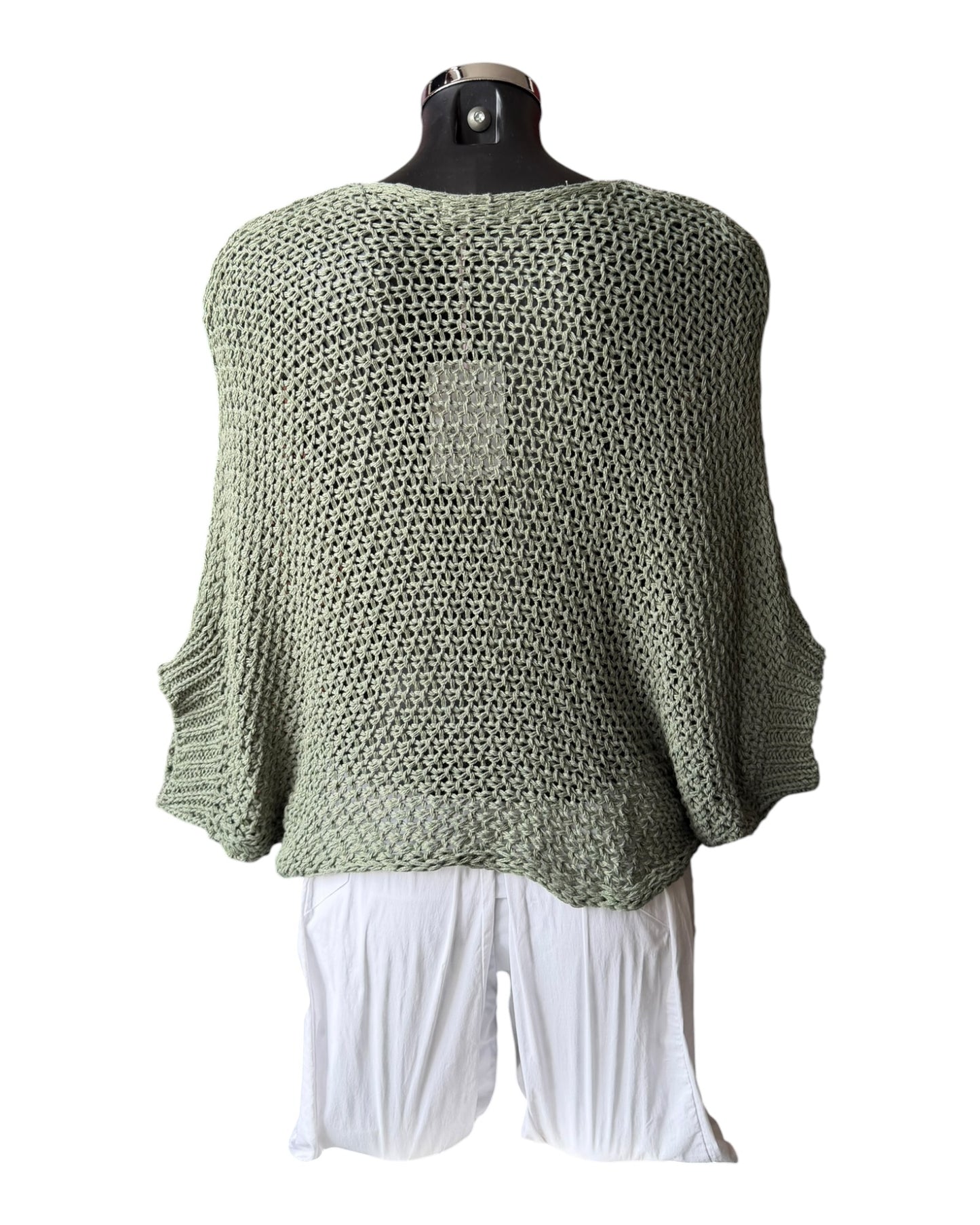 Lauren twist wrap layering jumper - Khaki