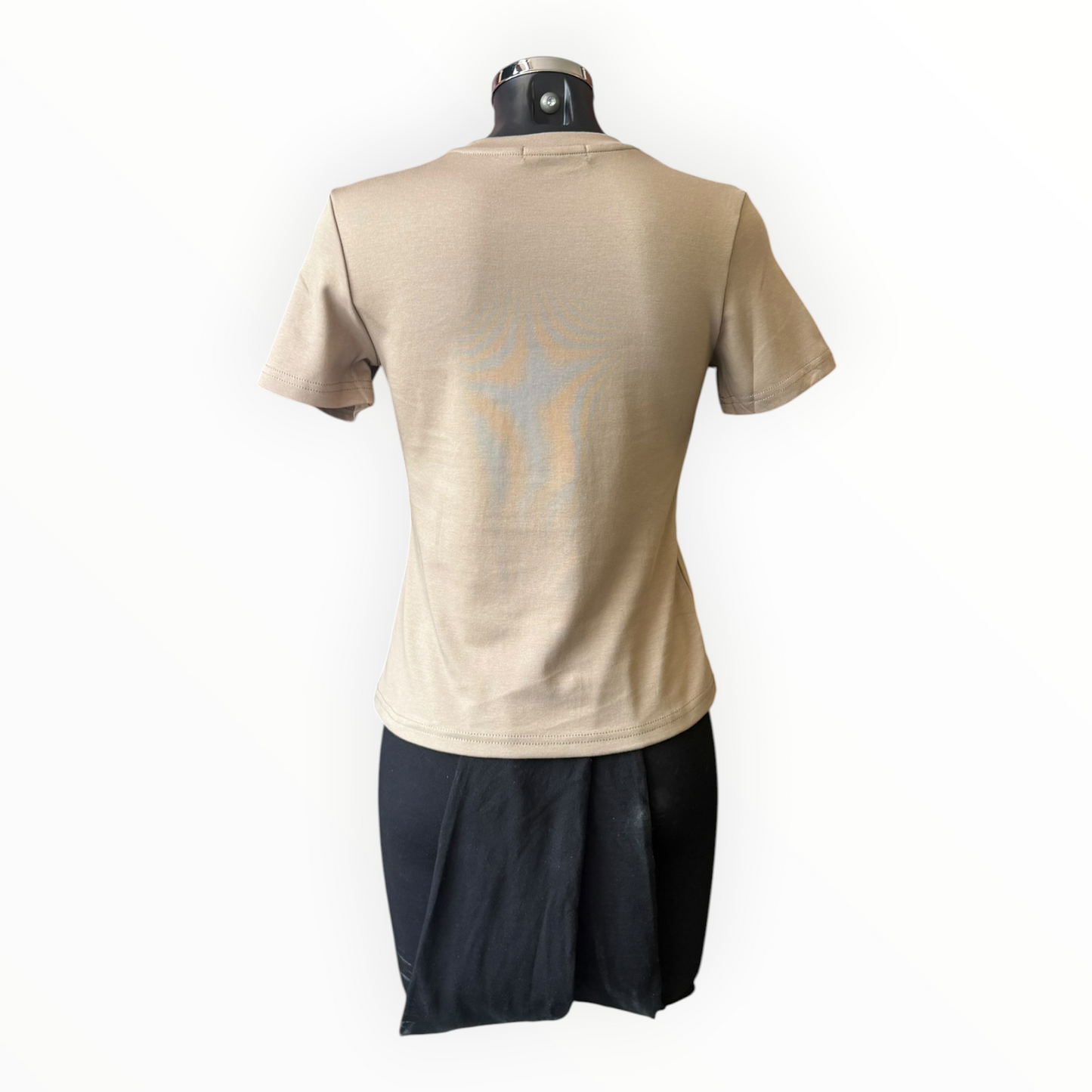Sasha basic cap sleeve tshirt - Taupe