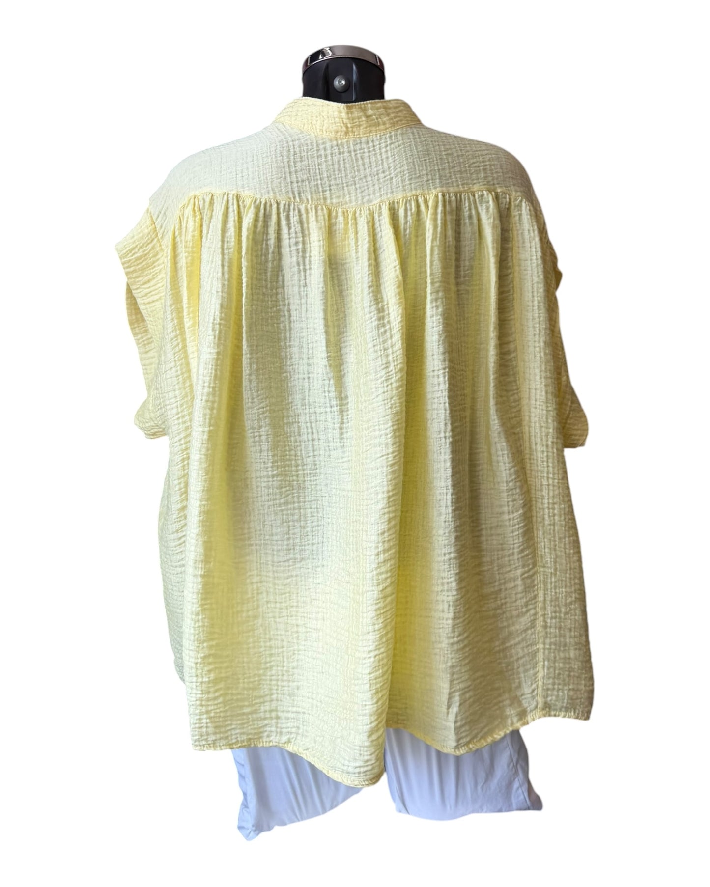 Monica floaty top - lemon