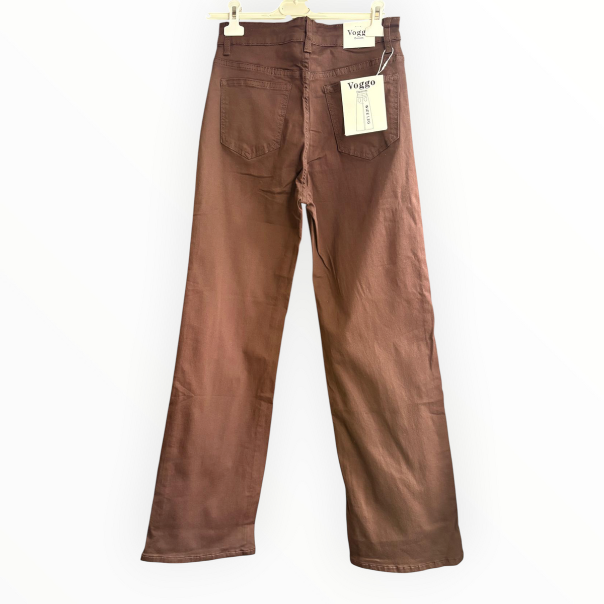 Kayla wide leg chocolate brown jeans