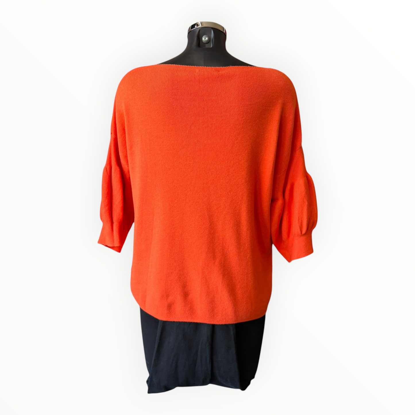Adele ribbed sleeve jumper - Orange