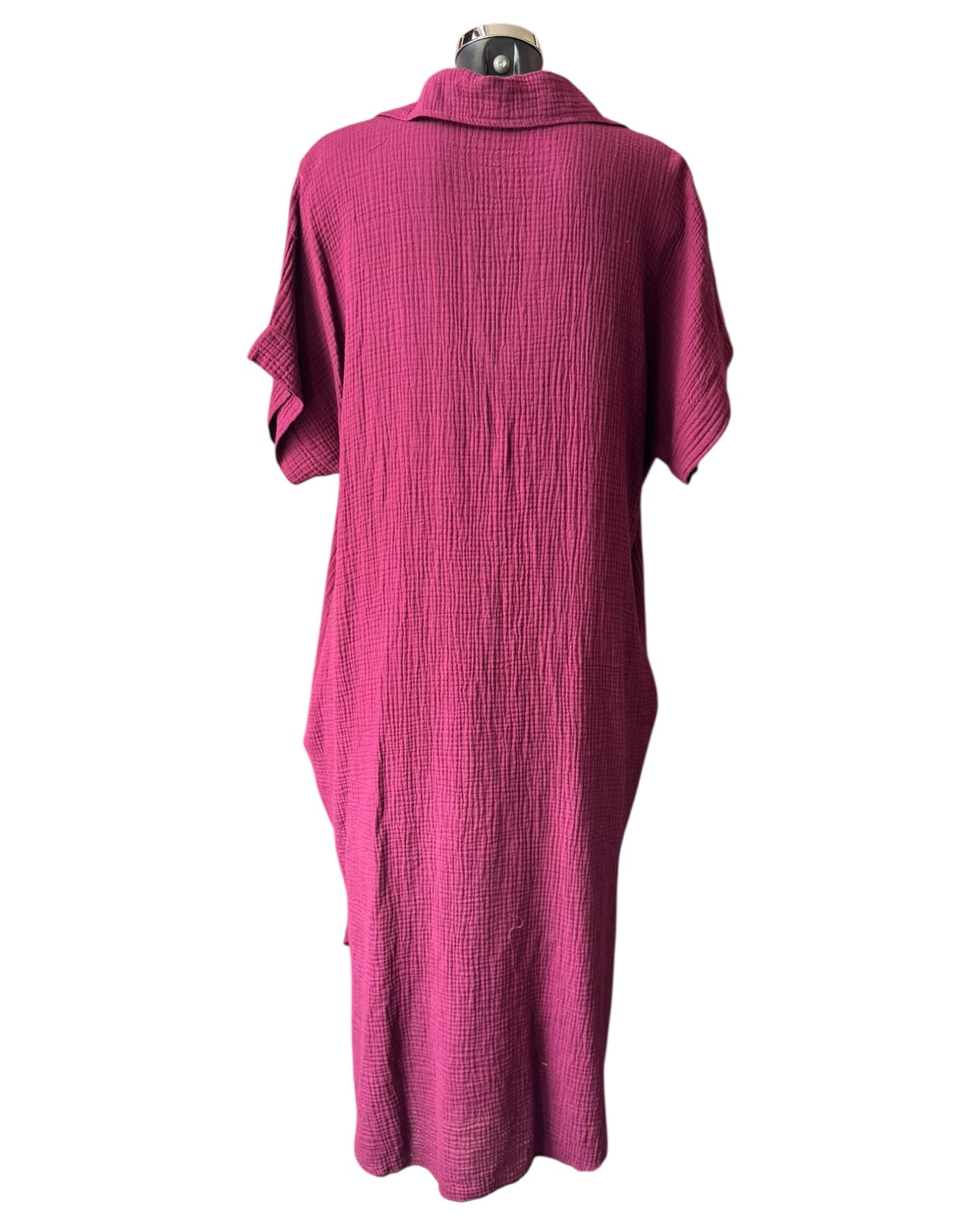 Tanya garza cotton cocoon dress - Bordeaux