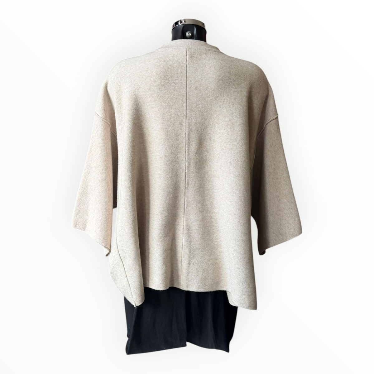 Evelyn premium knit pocket jumper - Beige