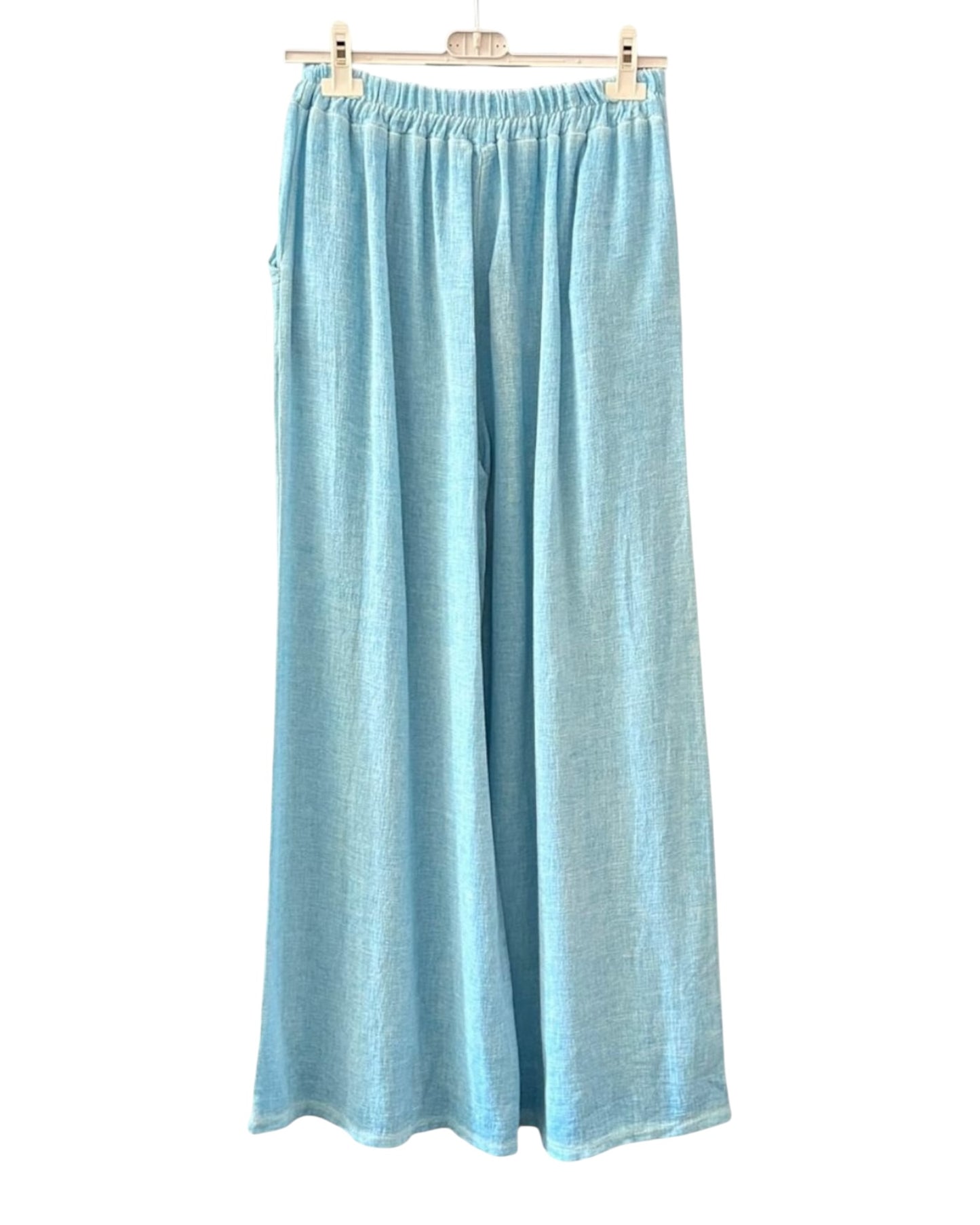 Casey range wide leg trousers - Aqua