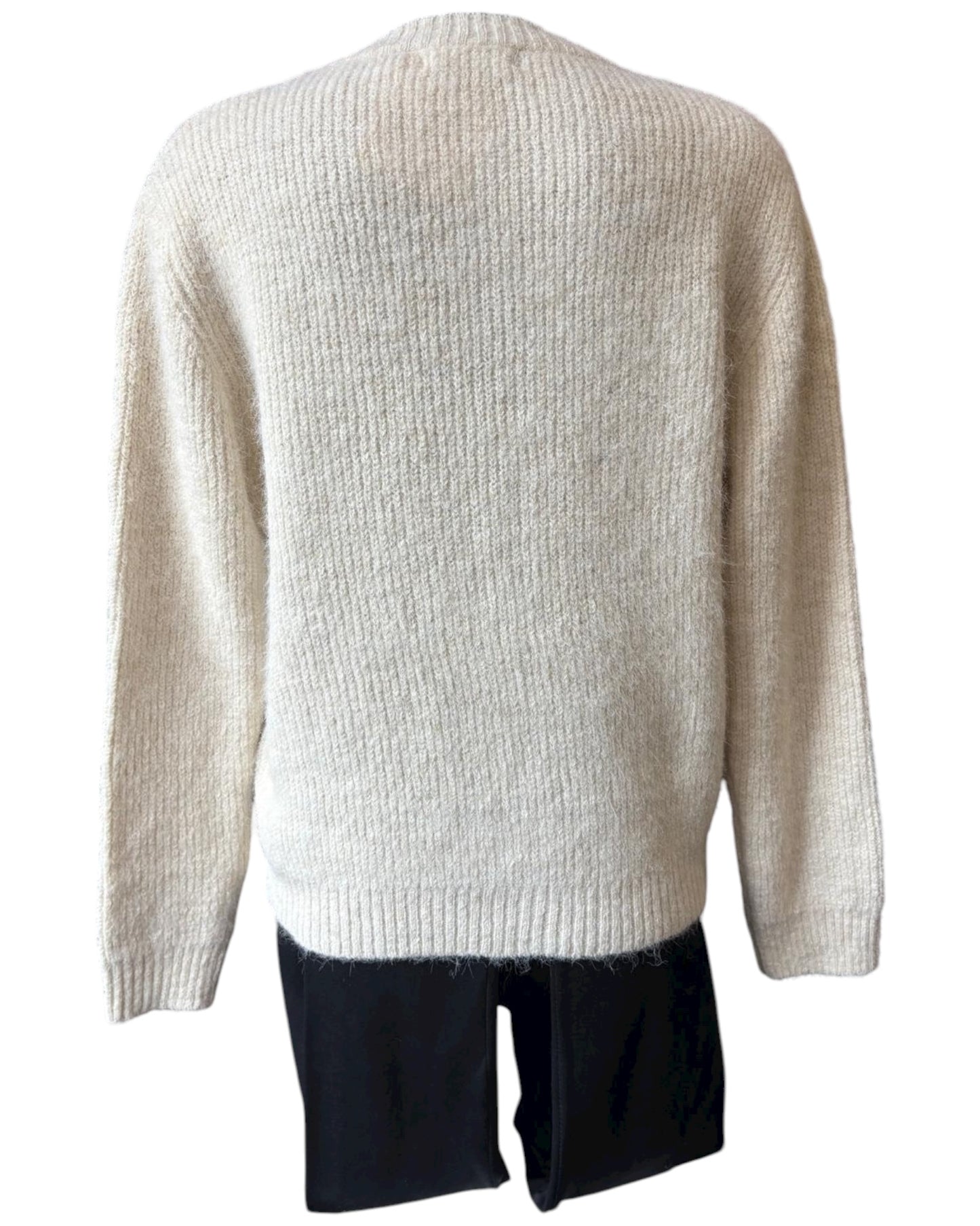 Harriet heart range button shoulder jumper - cream