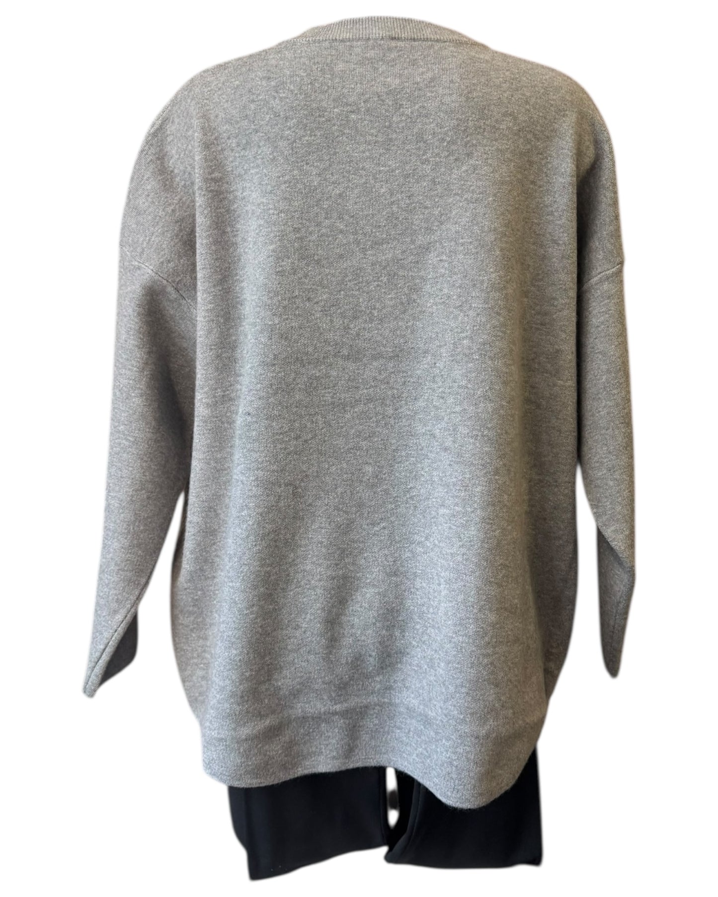 Brooke 2 pocket boxy jumper - Grey