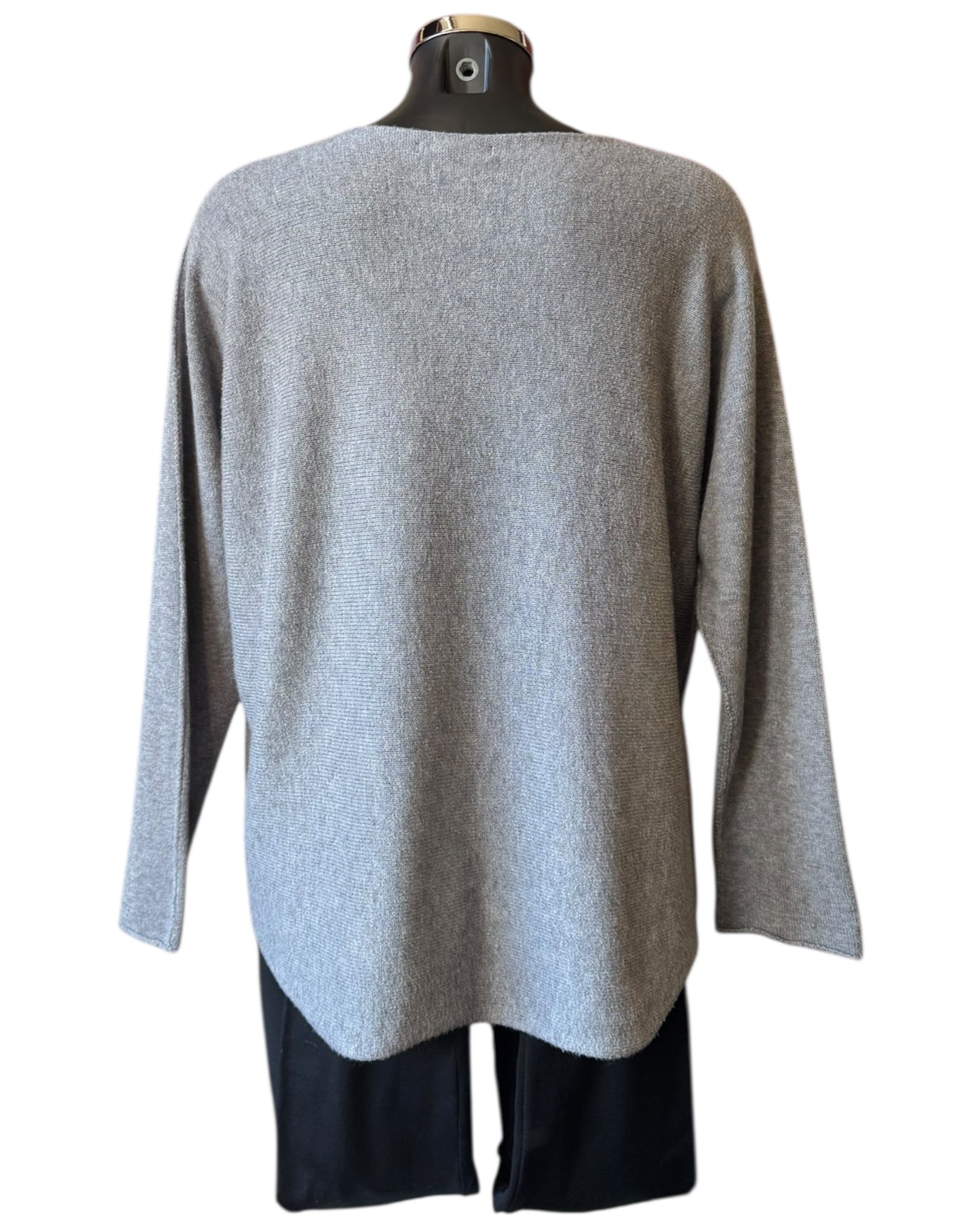 Toni short soft plain jumper - Grey