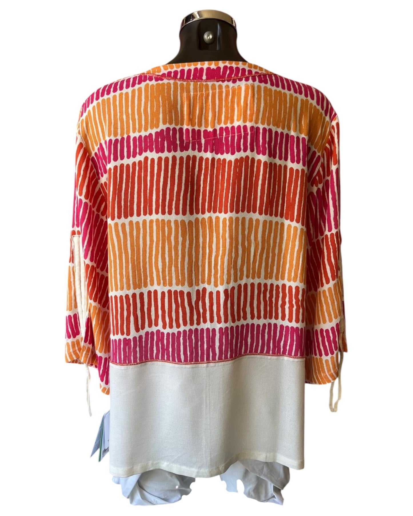 Tara Vao Lana 5095 long jacket - Orange mix