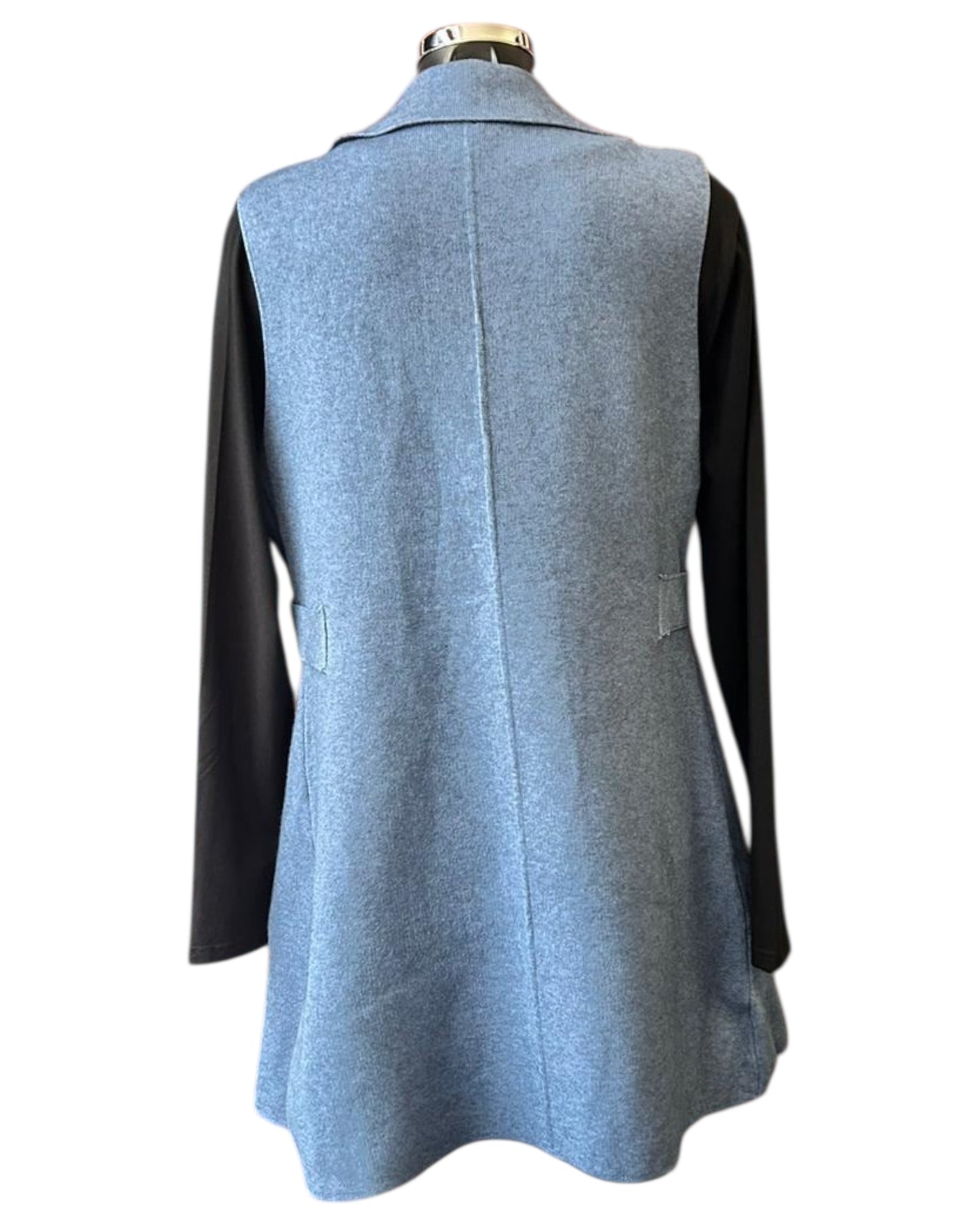 Marley longer waistcoat - Denim