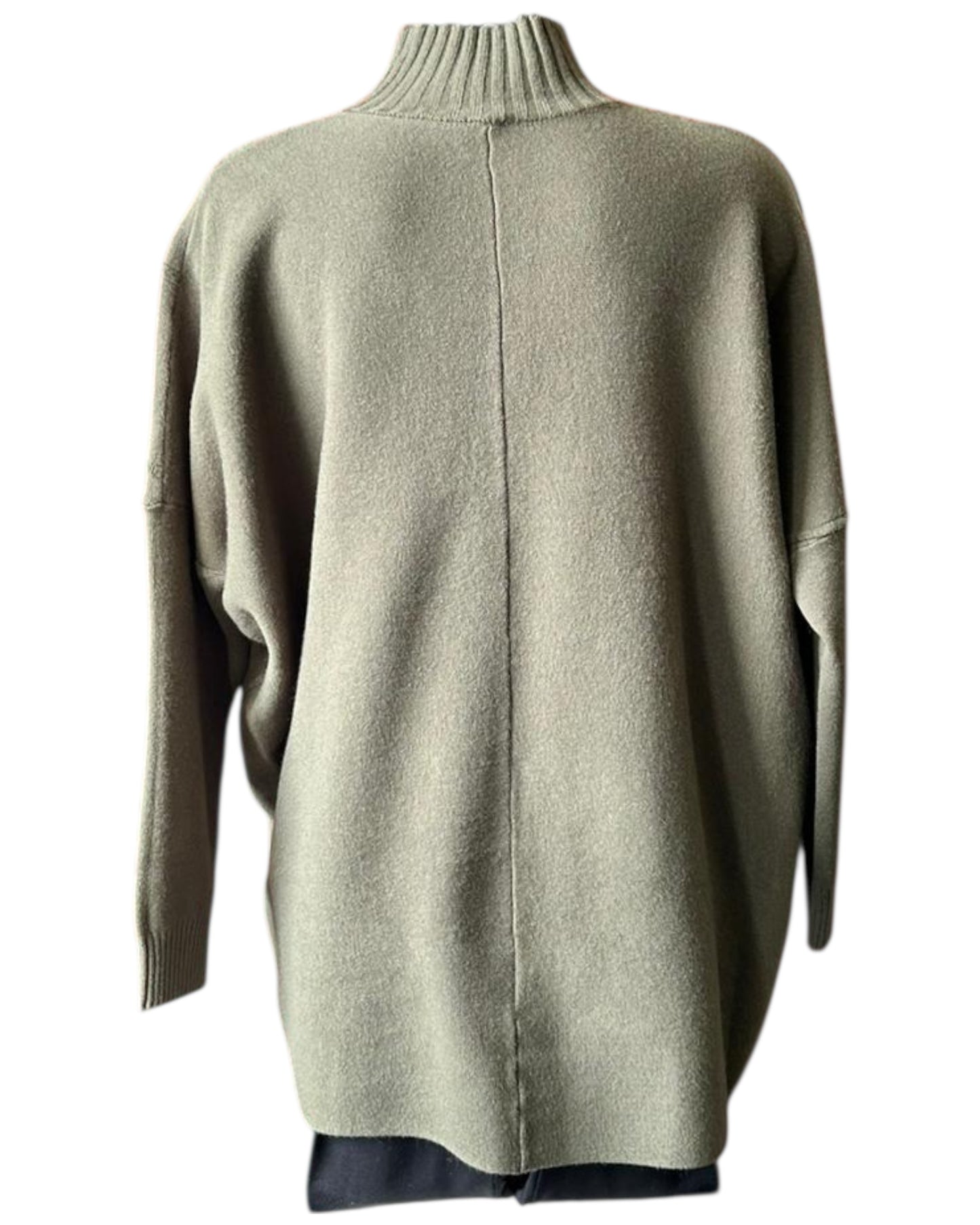 Courtney chevron knit turtle neck jumper - Khaki