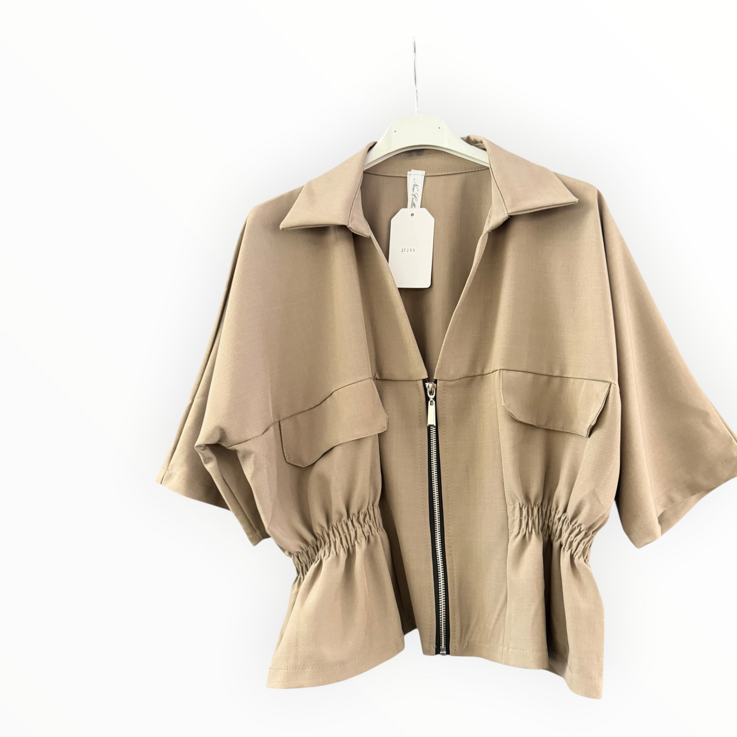Mae safari style co-ord trouser suit - Taupe