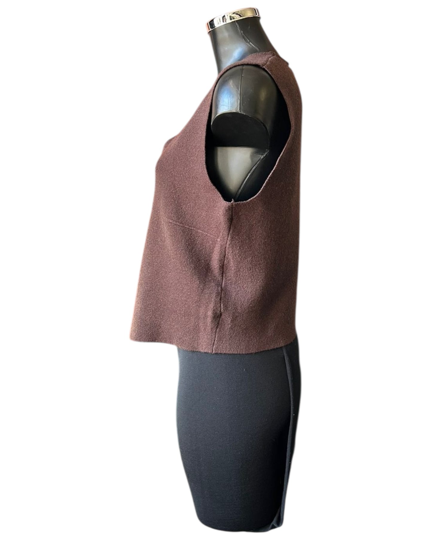 Cassidy knitted waistcoat - Chocolate