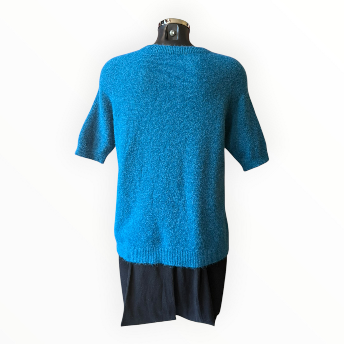 Laurie alpaca blend short sleeve jumper - Teal