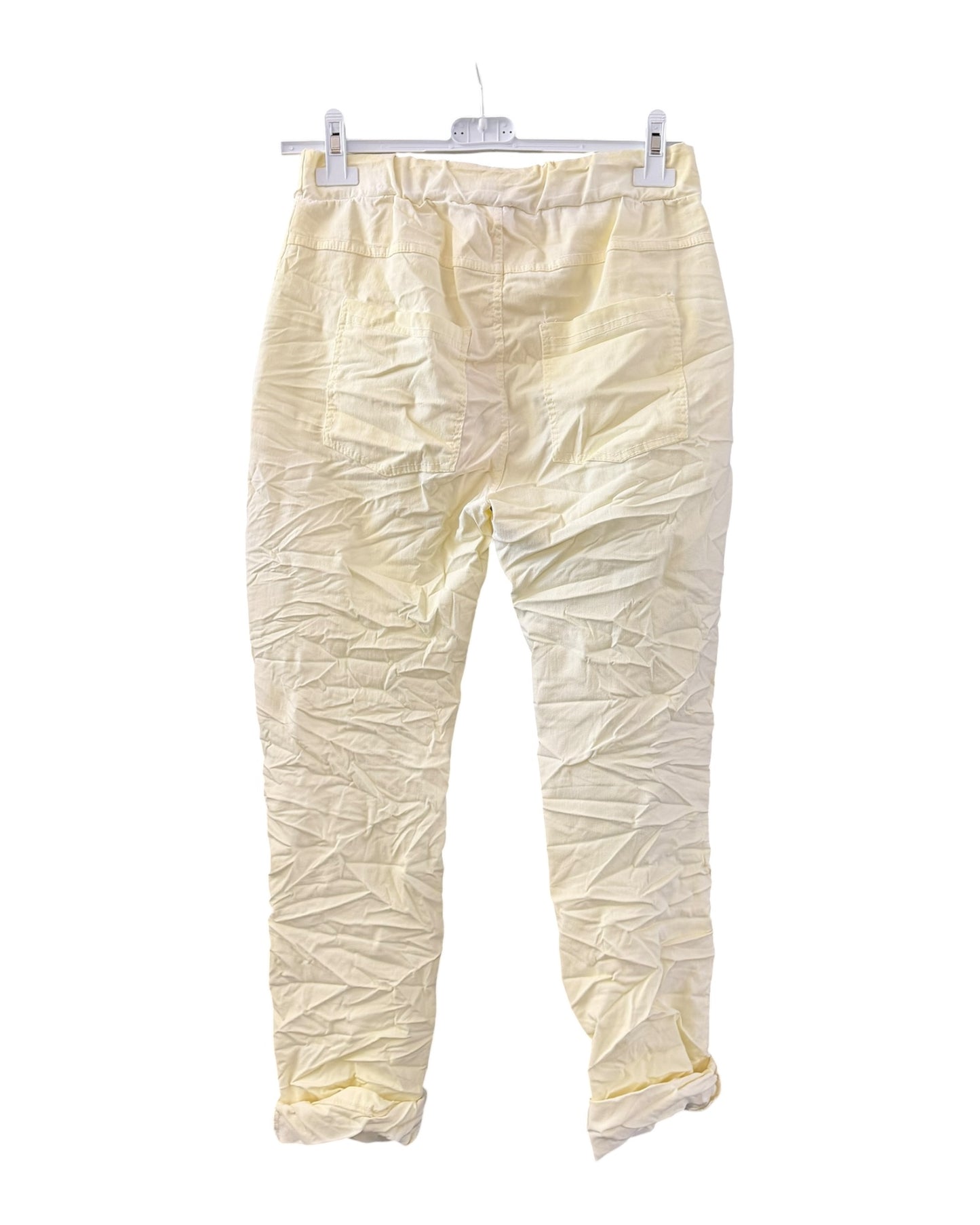 Shona crinkle star magic trousers - Lemon