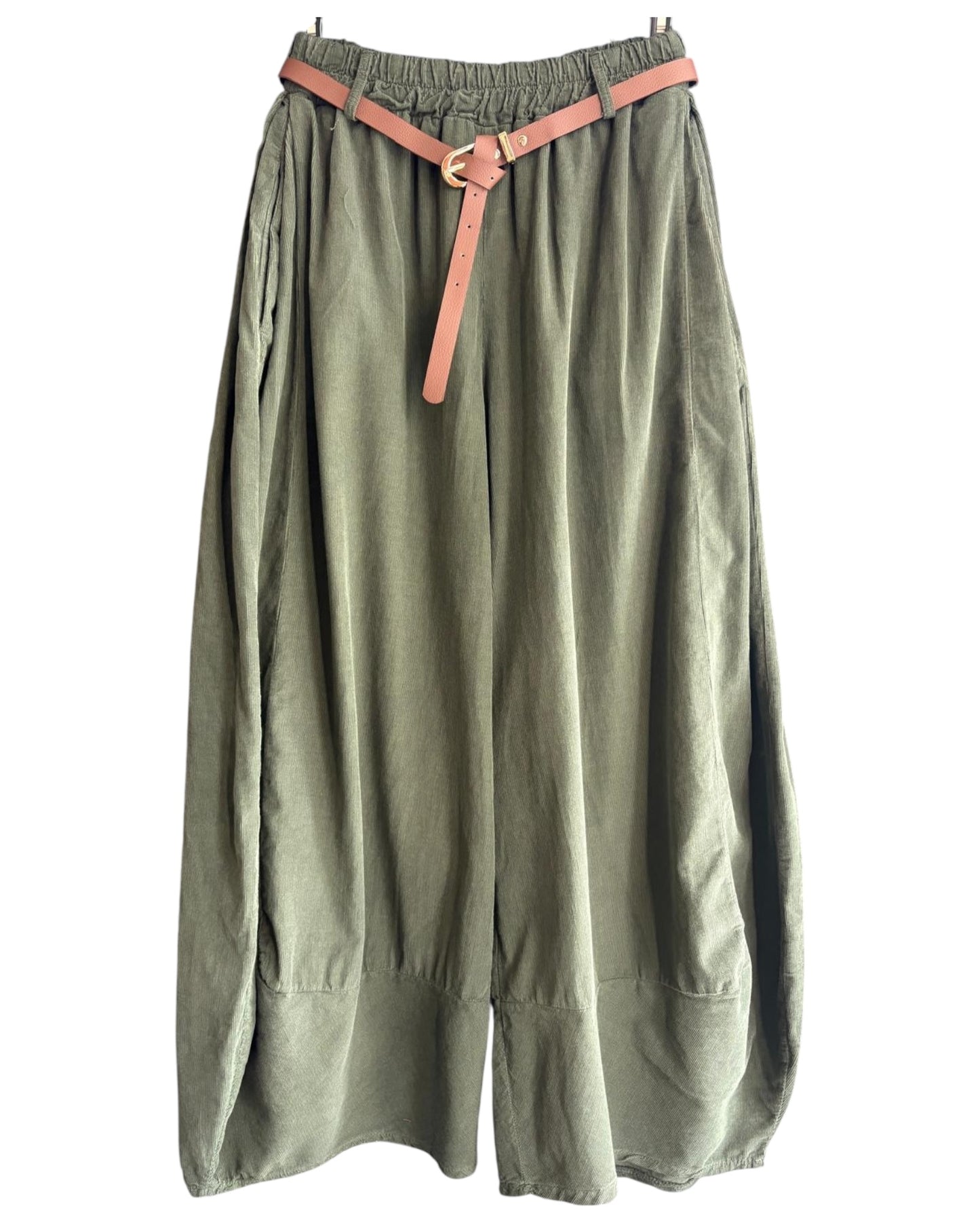 Gia needlecord quirky trousers - Khaki