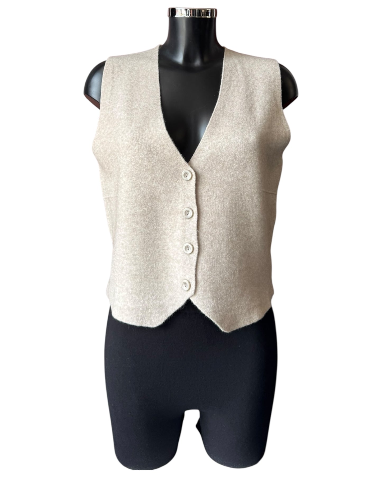 Cassidy knitted waistcoat - Beige