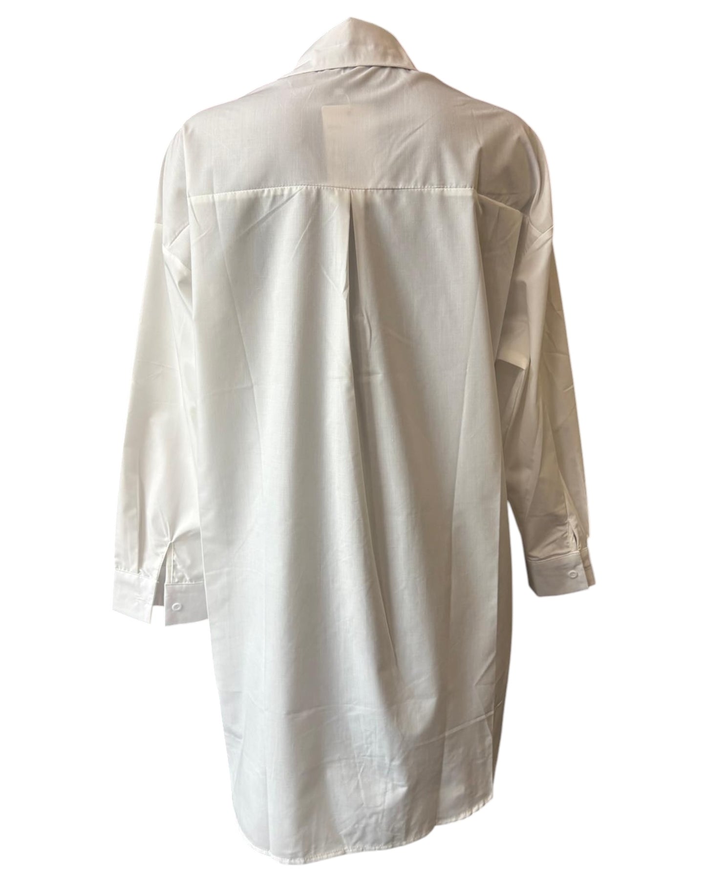 Queenie layering shirt - White