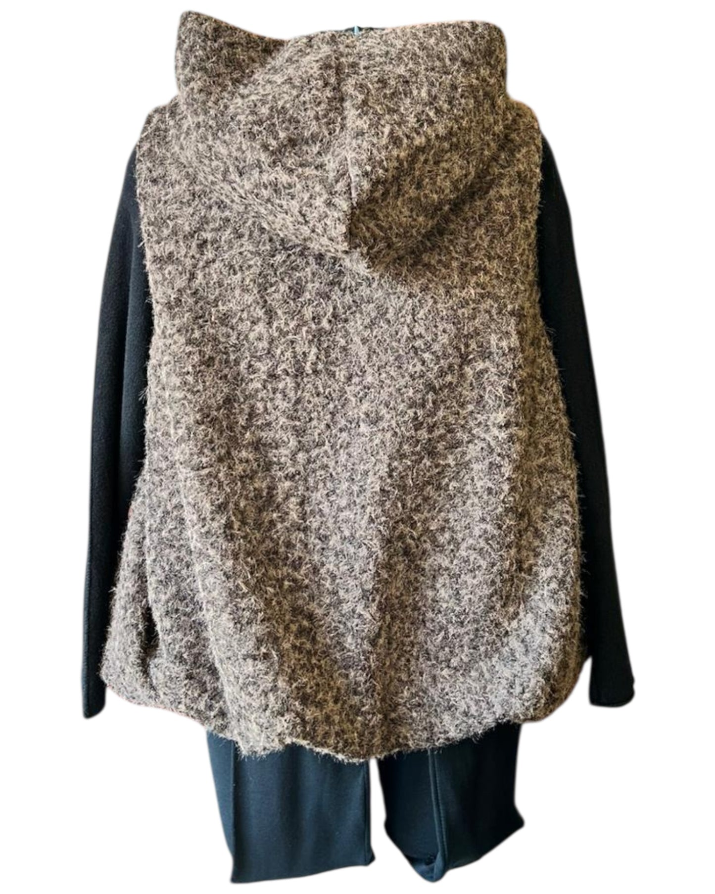 Caitlin puffball waistcoat/gilet - Chocolate