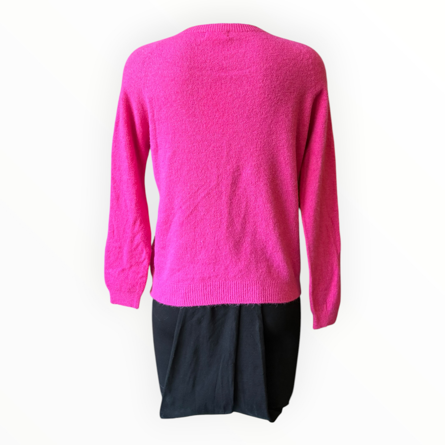 Laurie alpaca blend long sleeve jumper - Fuschia