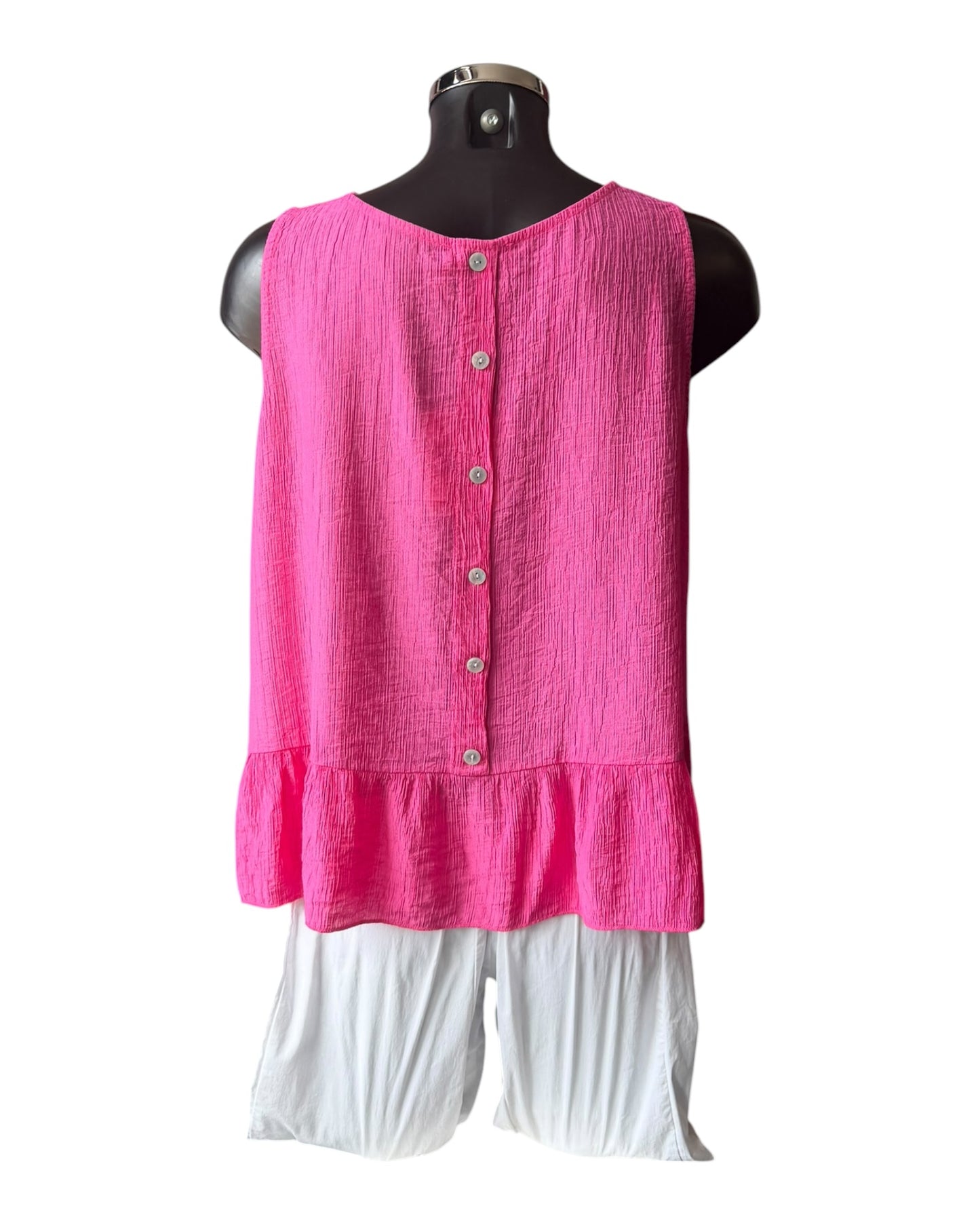 Milly range sleeveless top - Cerise