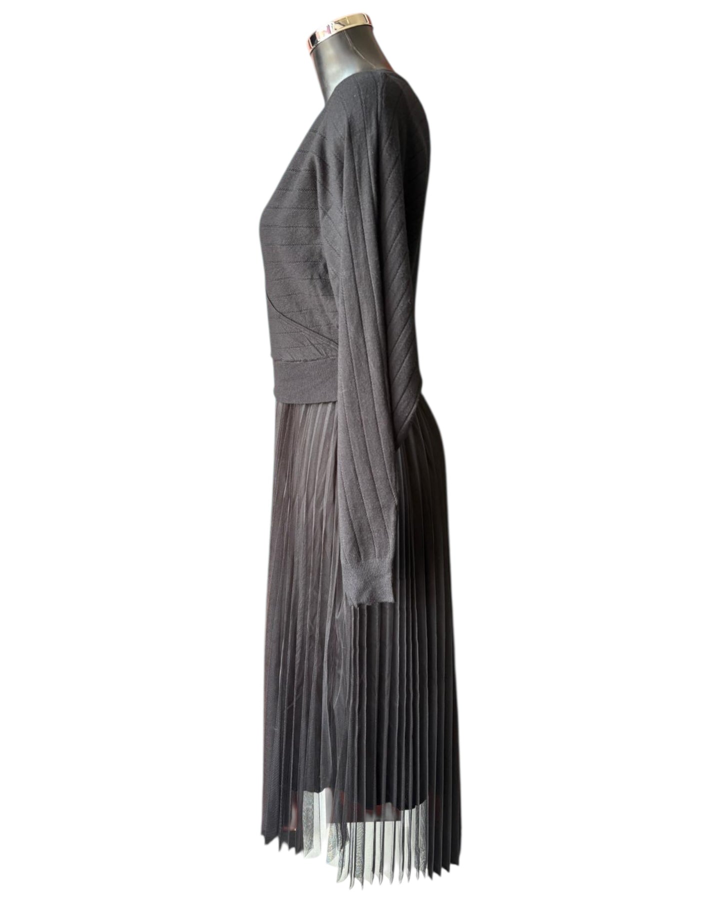 Grace 2 piece dress and jumper set - Black