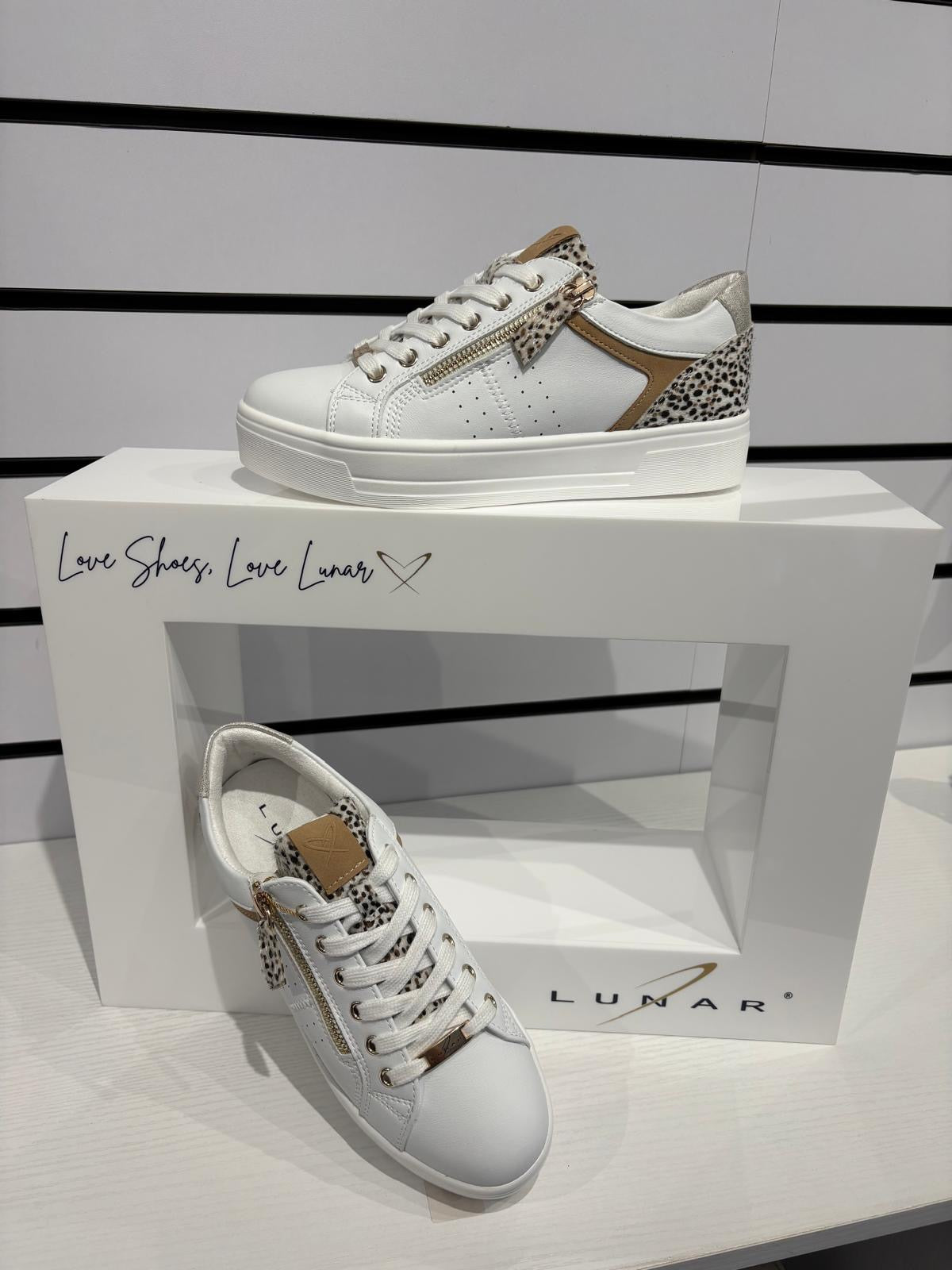 Lunar Presley white trainers