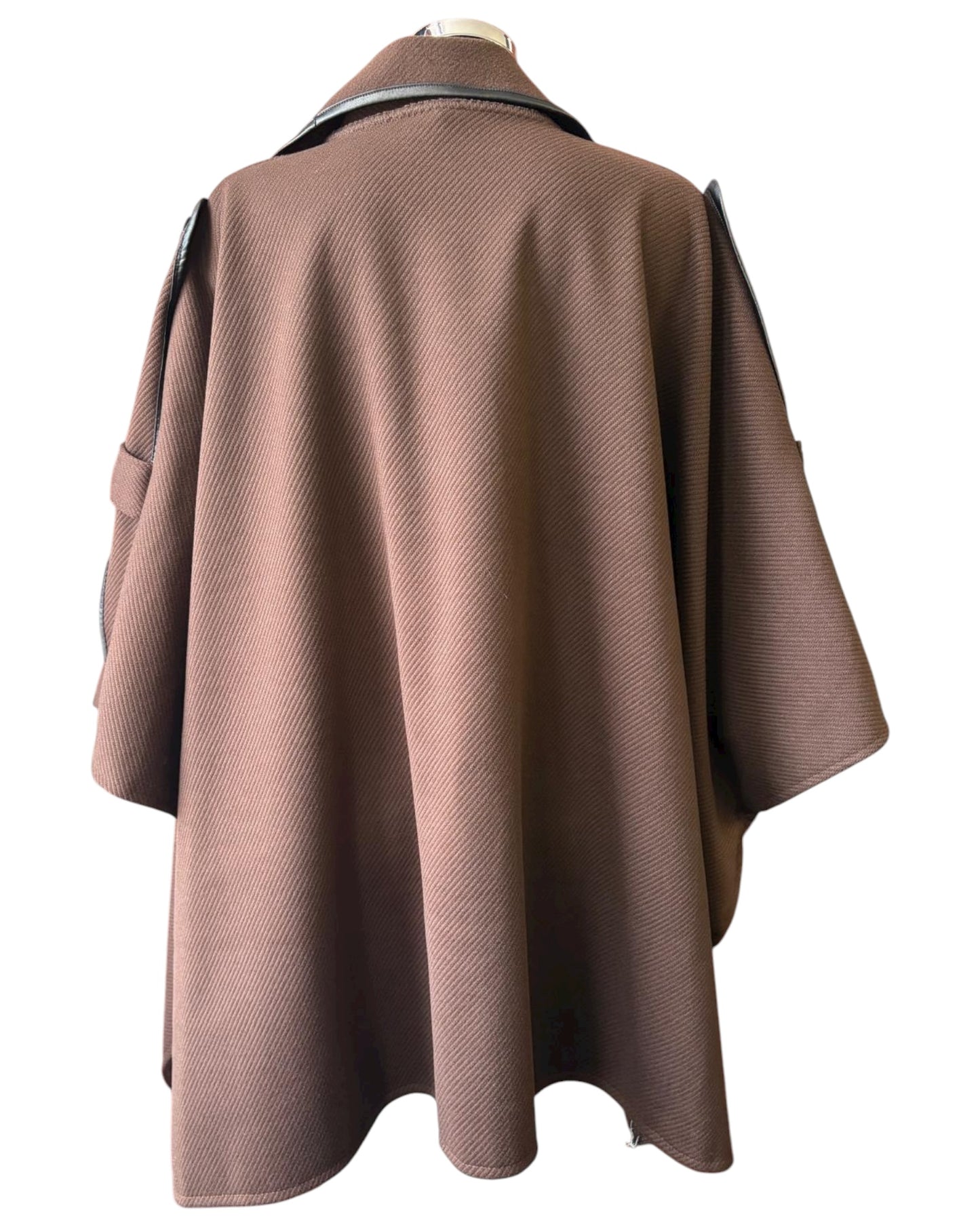 Odette cape coat - Chocolate