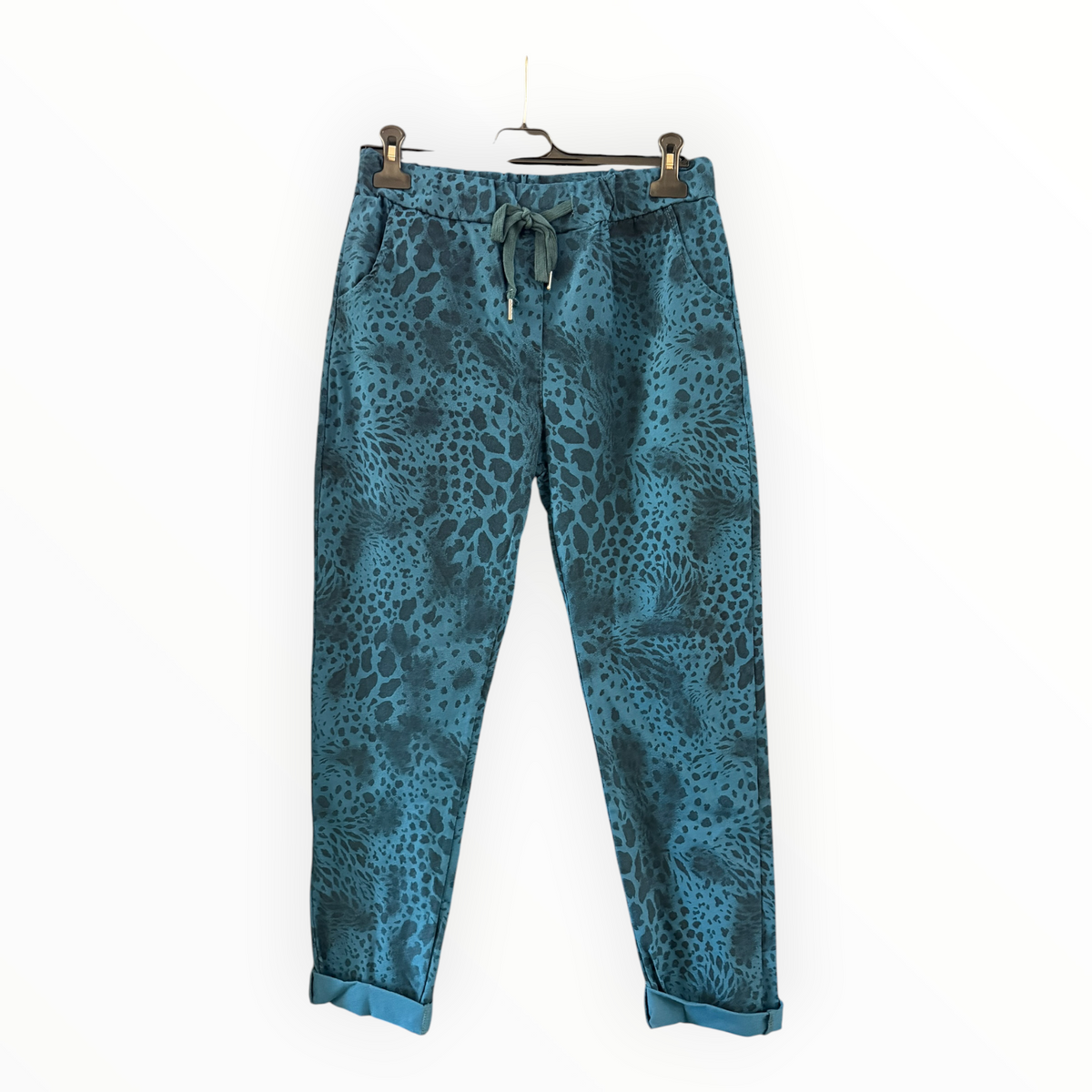 Aria super stretchy trousers - Animal Teal