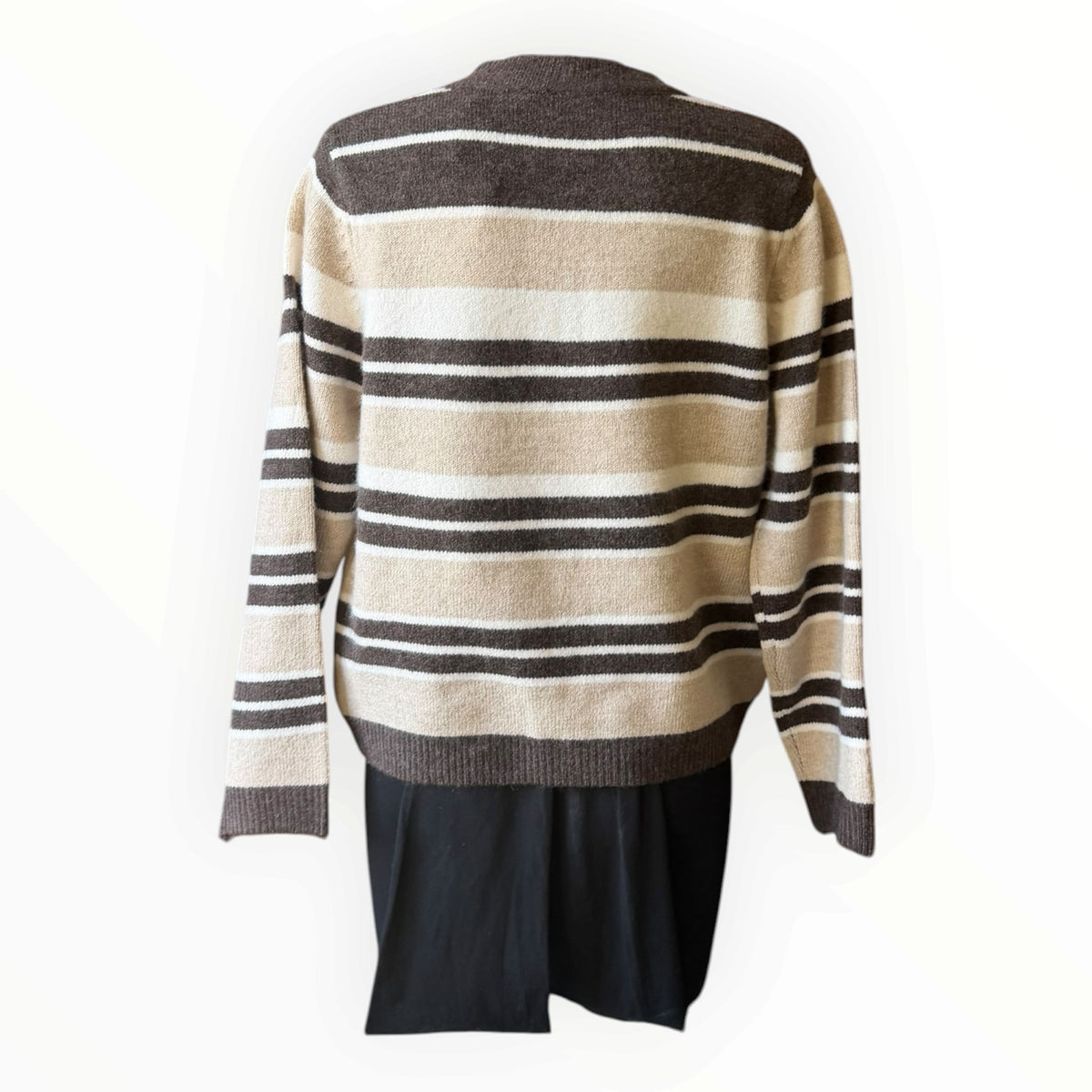 Tanya striped brown mix cardigan