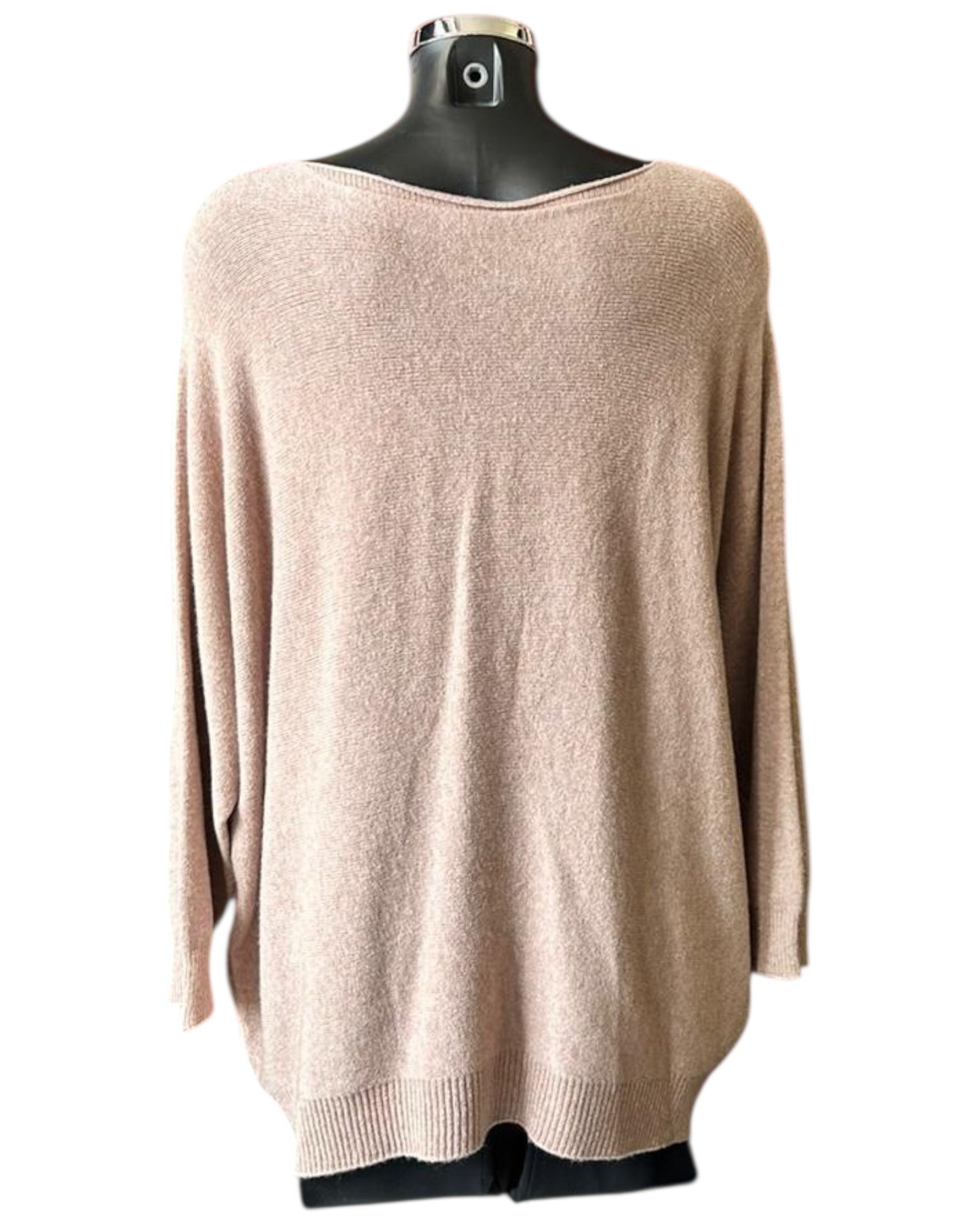 Agatha relaxed fit 2 pocket jumper - Biscuit