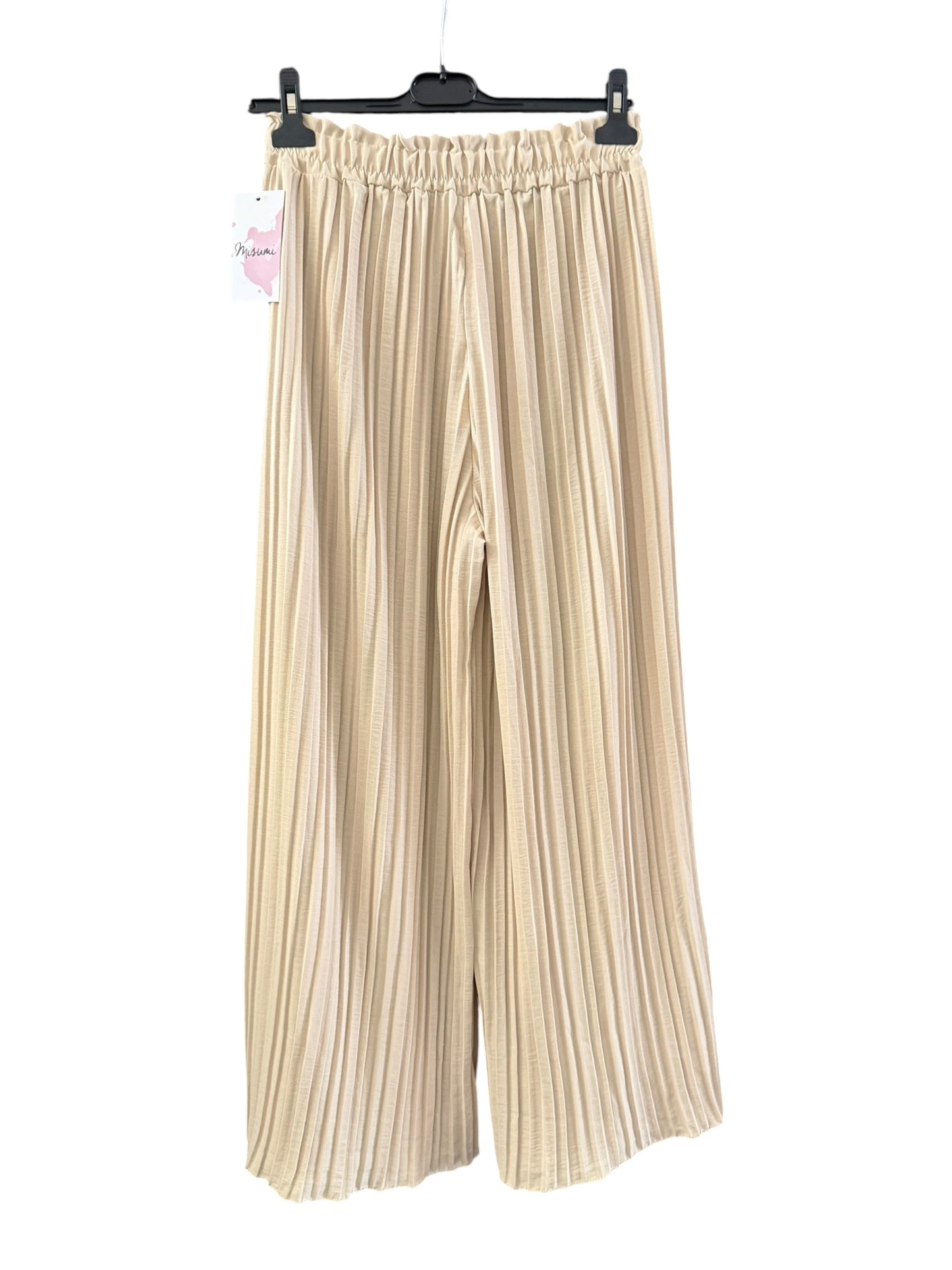 Sammy pisse pleated wide leg trousers - Stone