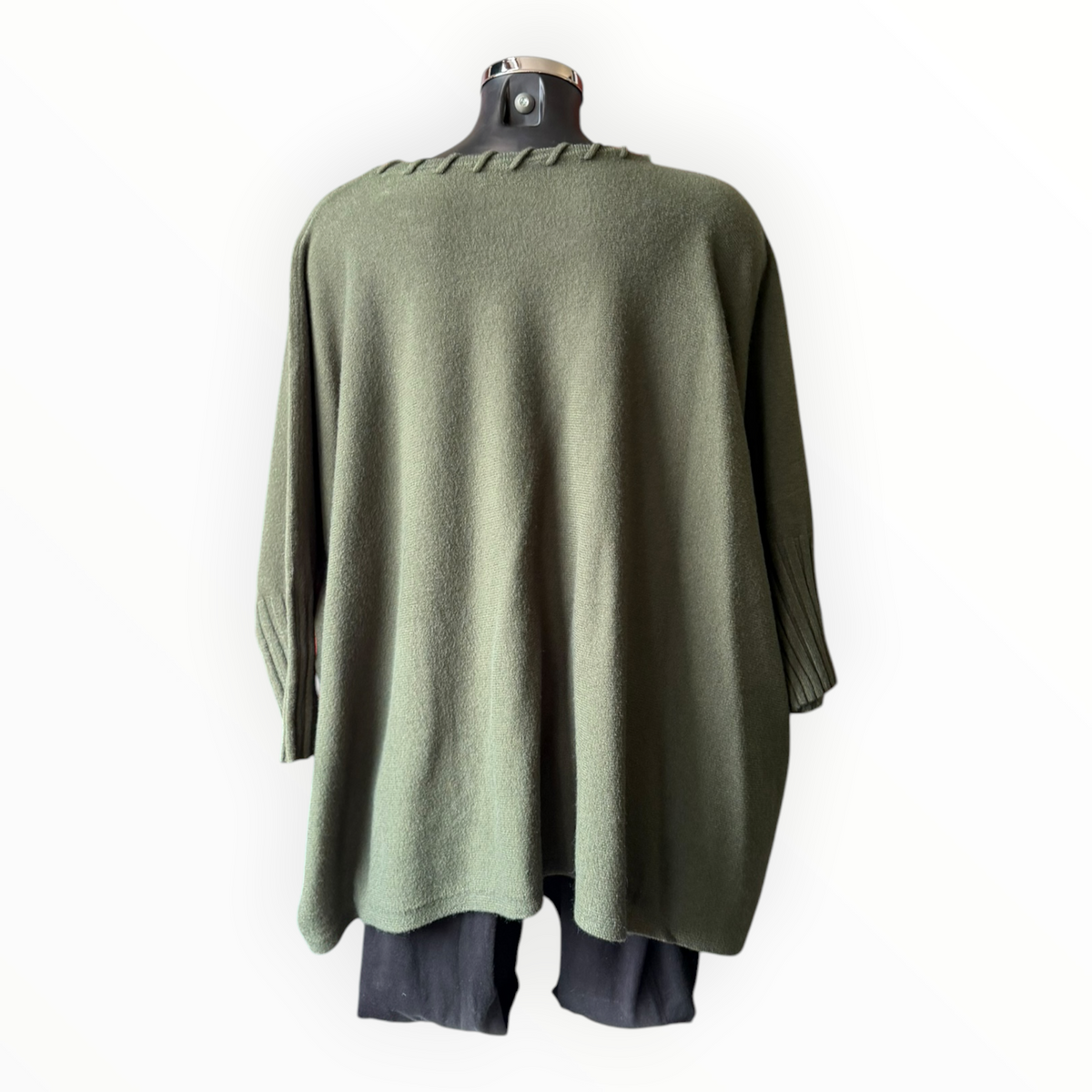 Melissa v neck relaxed fit jumper - Khaki