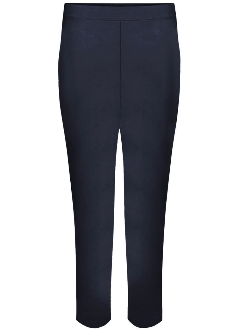 Foil 7/8 signature trapeze trousers - TRUE NAVY