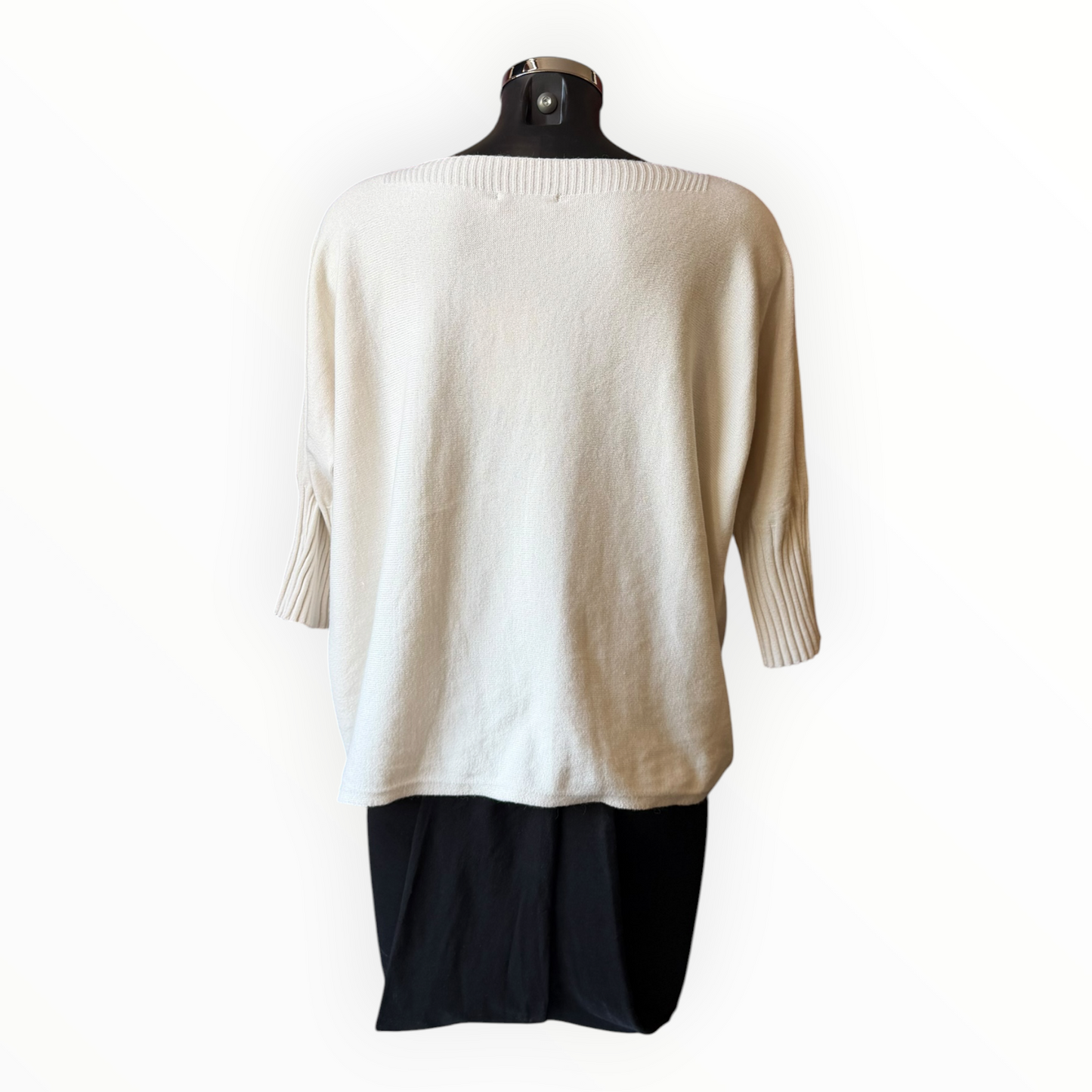 Morgan half sleeve boxy jumper - Cream