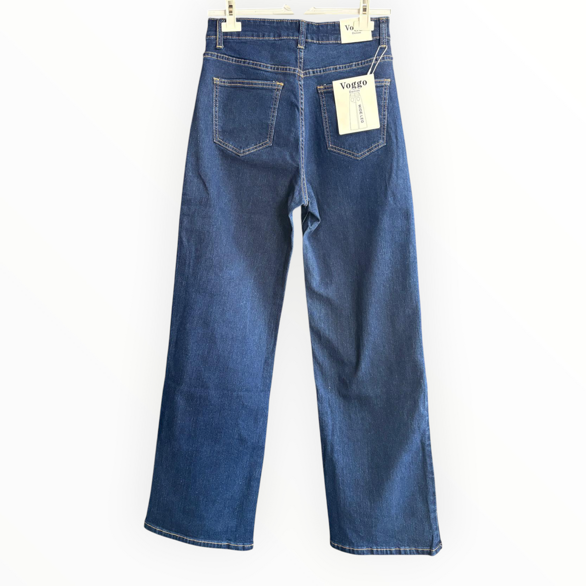 Kayla wide leg dark denim jeans