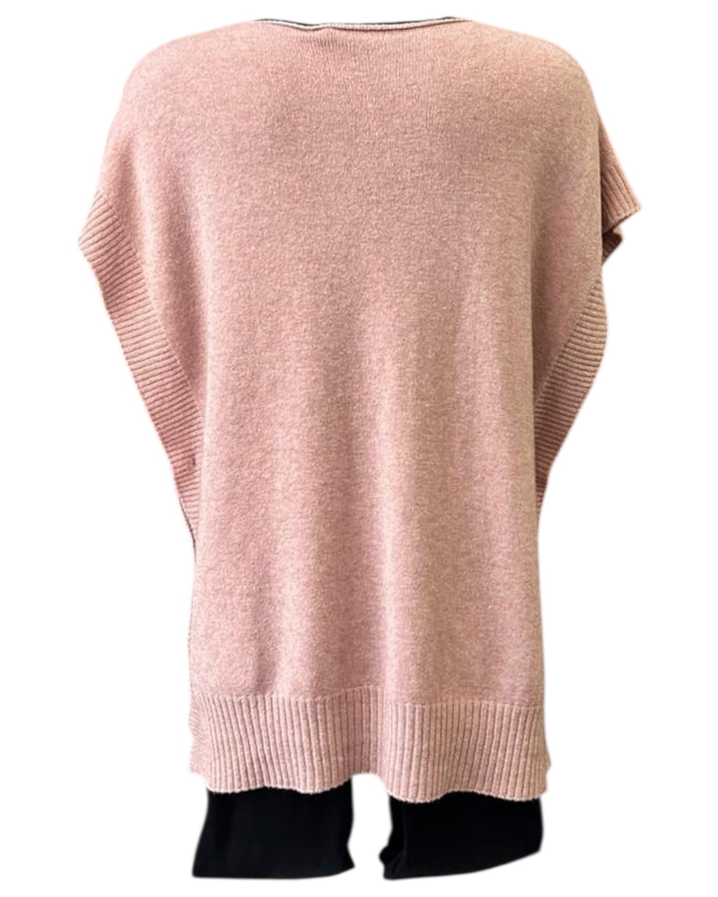 Remy soft knit tank top poncho - Pink