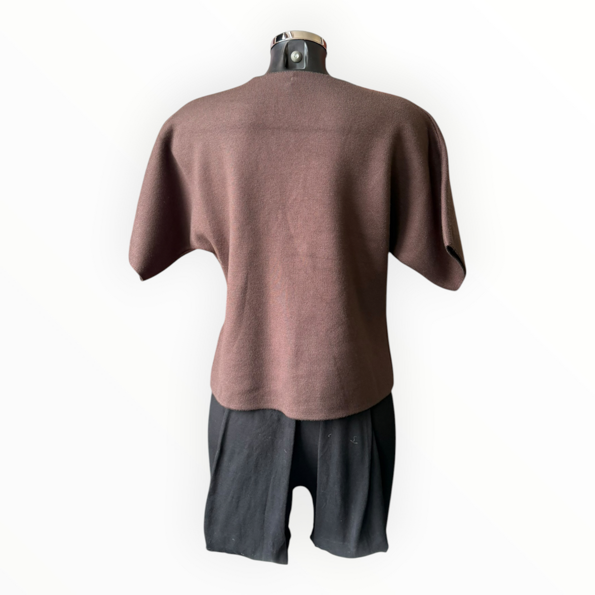 Rhona premium knit single button cardigan - Chocolate