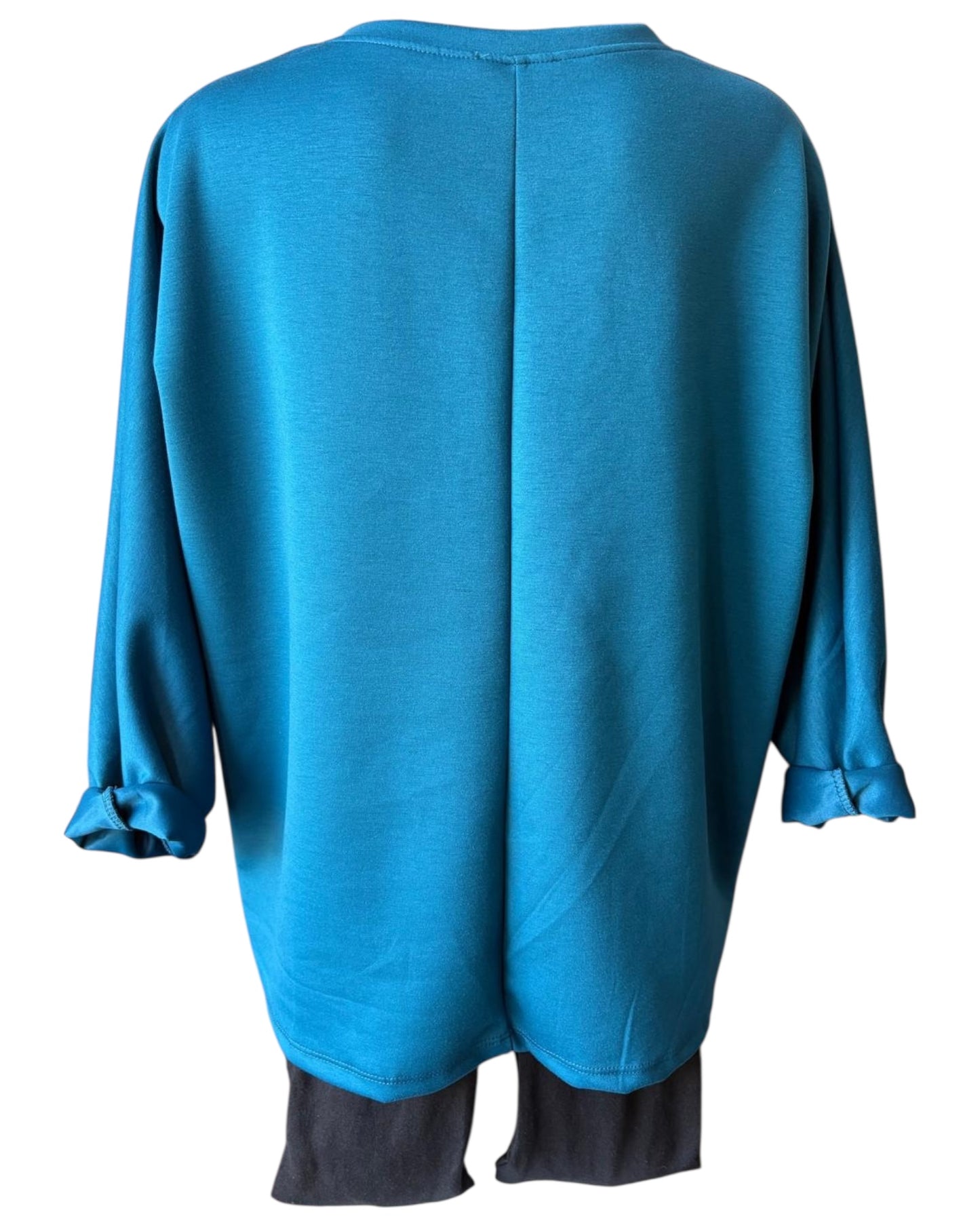 Jasmine soft touch necklace top - Teal