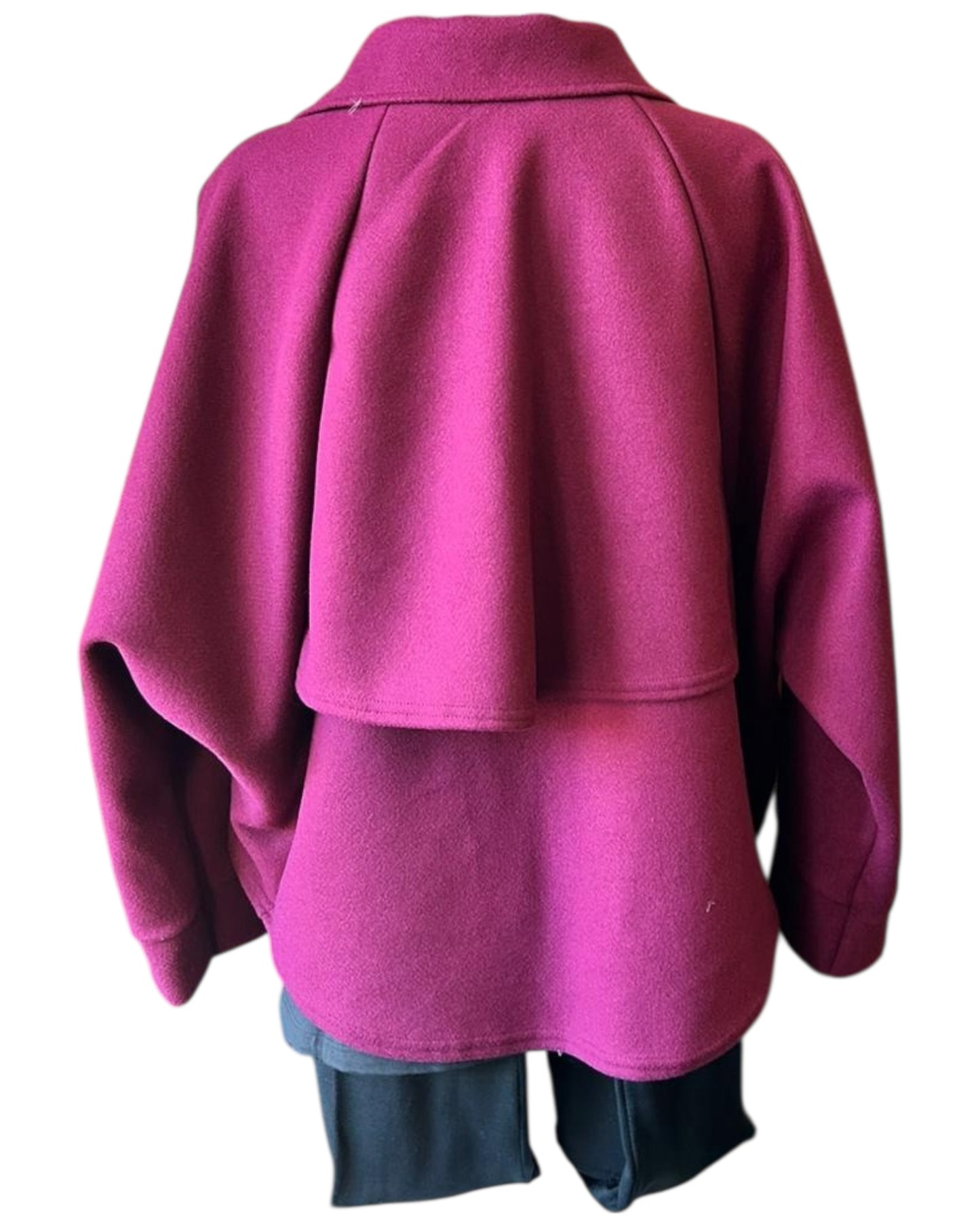 Katrina soft touch collared jacket - Bordeaux