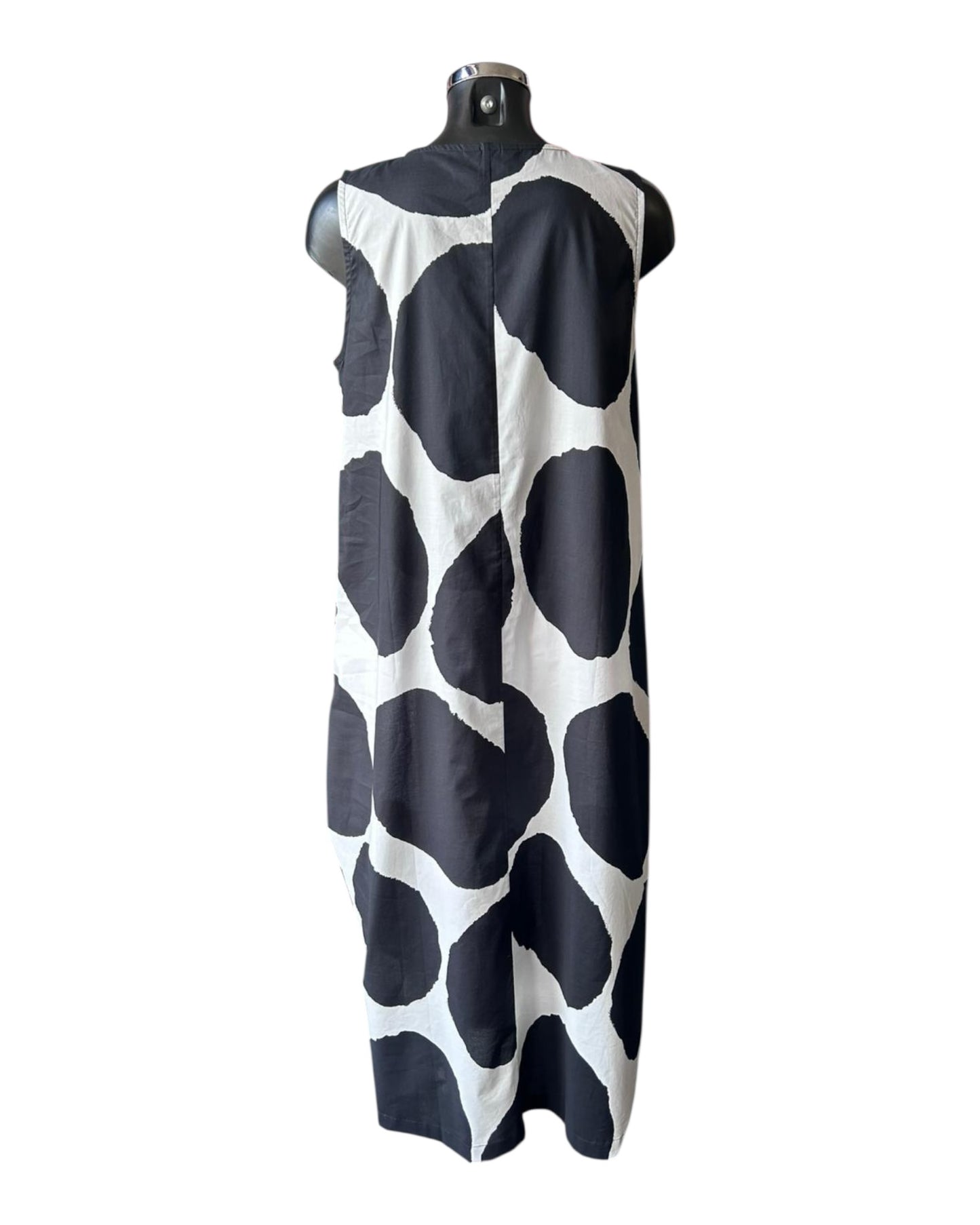 Tirelli inverted pleat poplin dress - Black/White