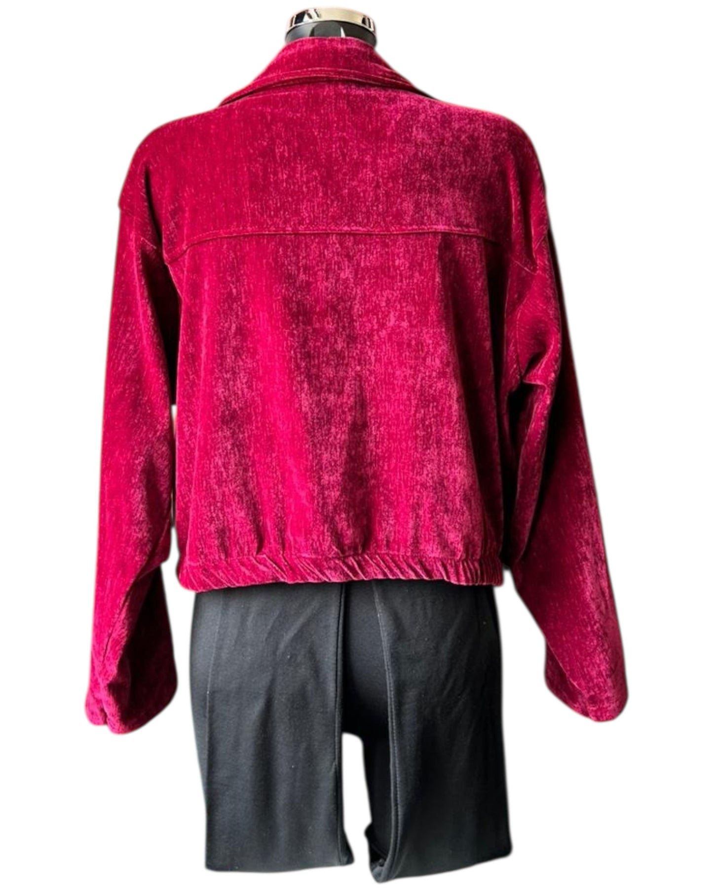 Roxy velvet feel bomber jacket - Bordeaux