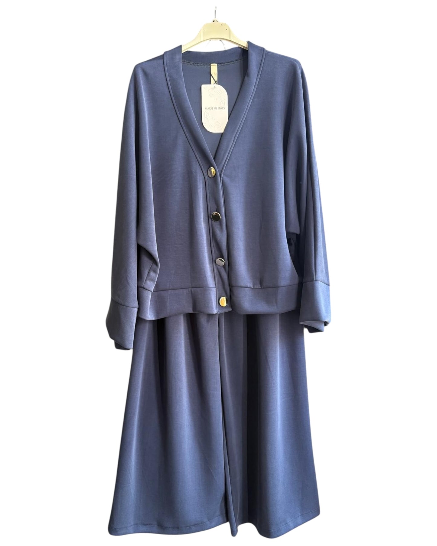 Lola cardigan co-ord trouser suit - Navy